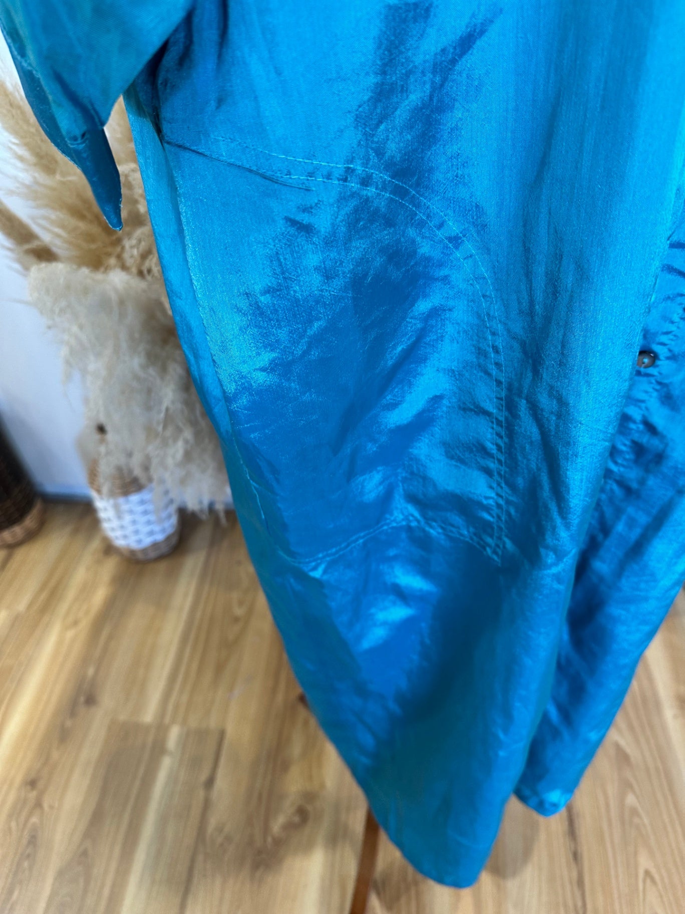 Suzanne Gregory - Duster Jacket - Size 14 - Turquoise