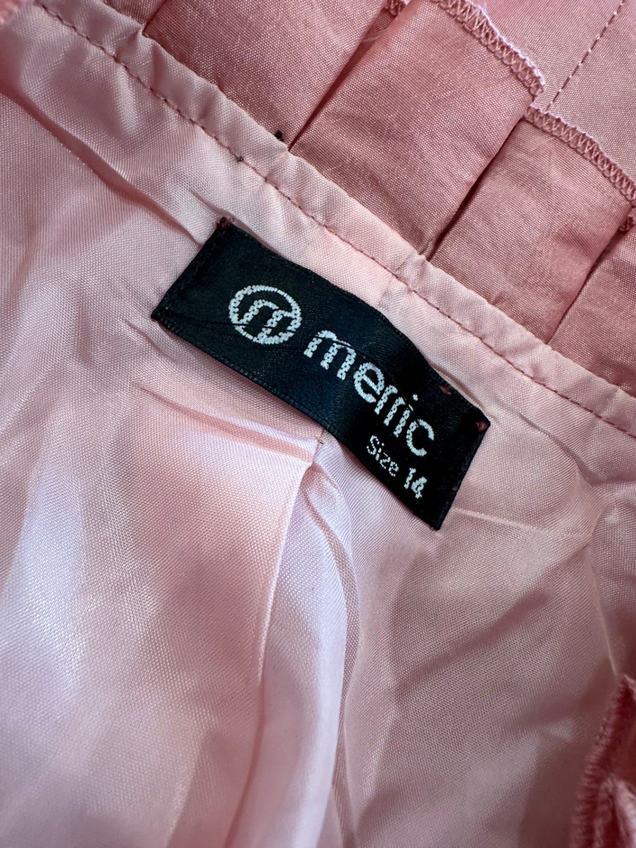 Merric - Cropped Satin Jacket - Size 14 - Blush Pink