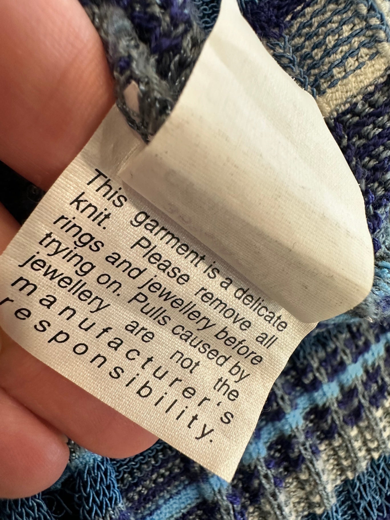 Aliza by Sabatini - Bohemian Dress - Size 10 - Blue Stripes