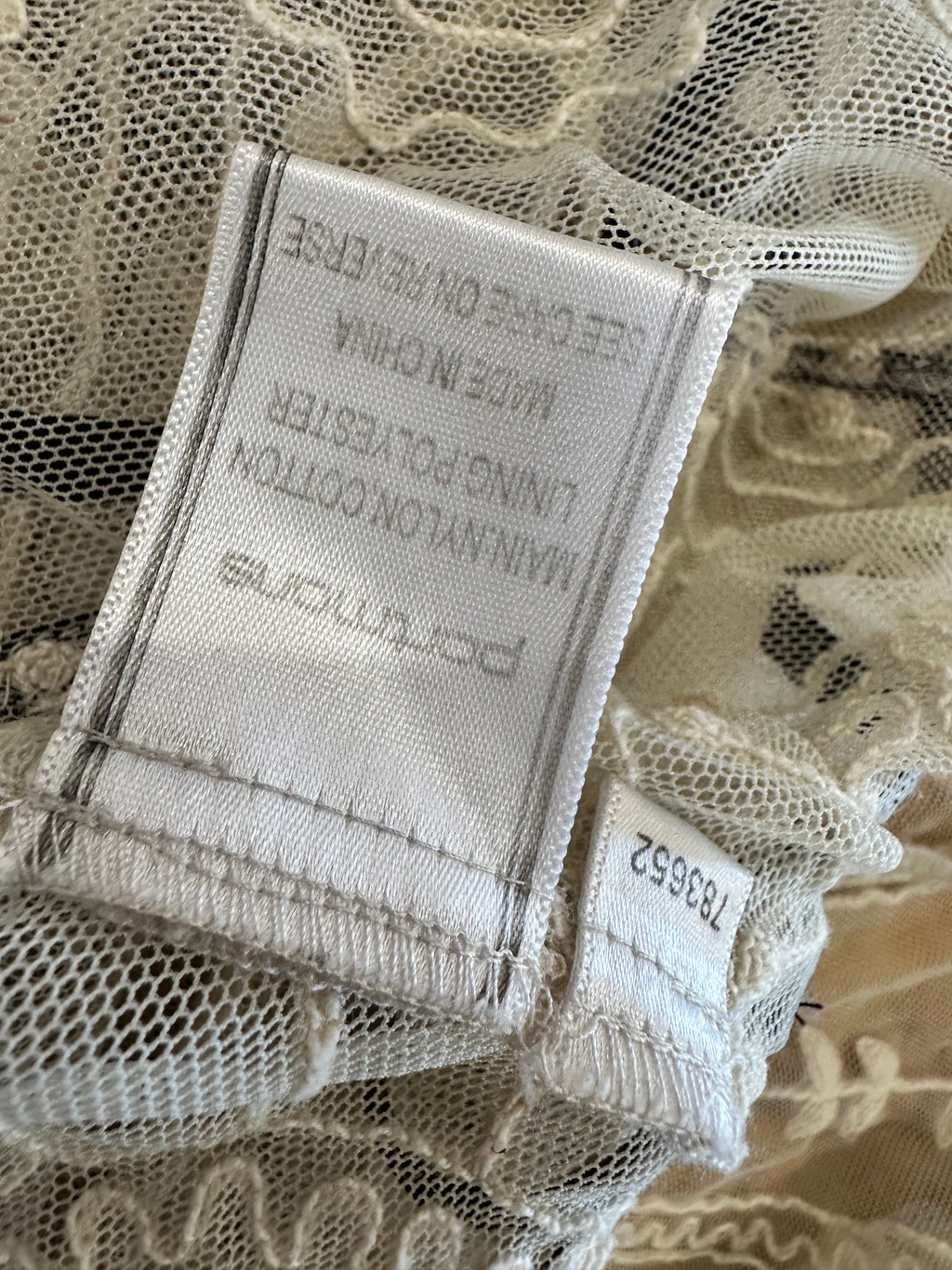 Portmans - Lace Dress - Size 10 - Beige + Black