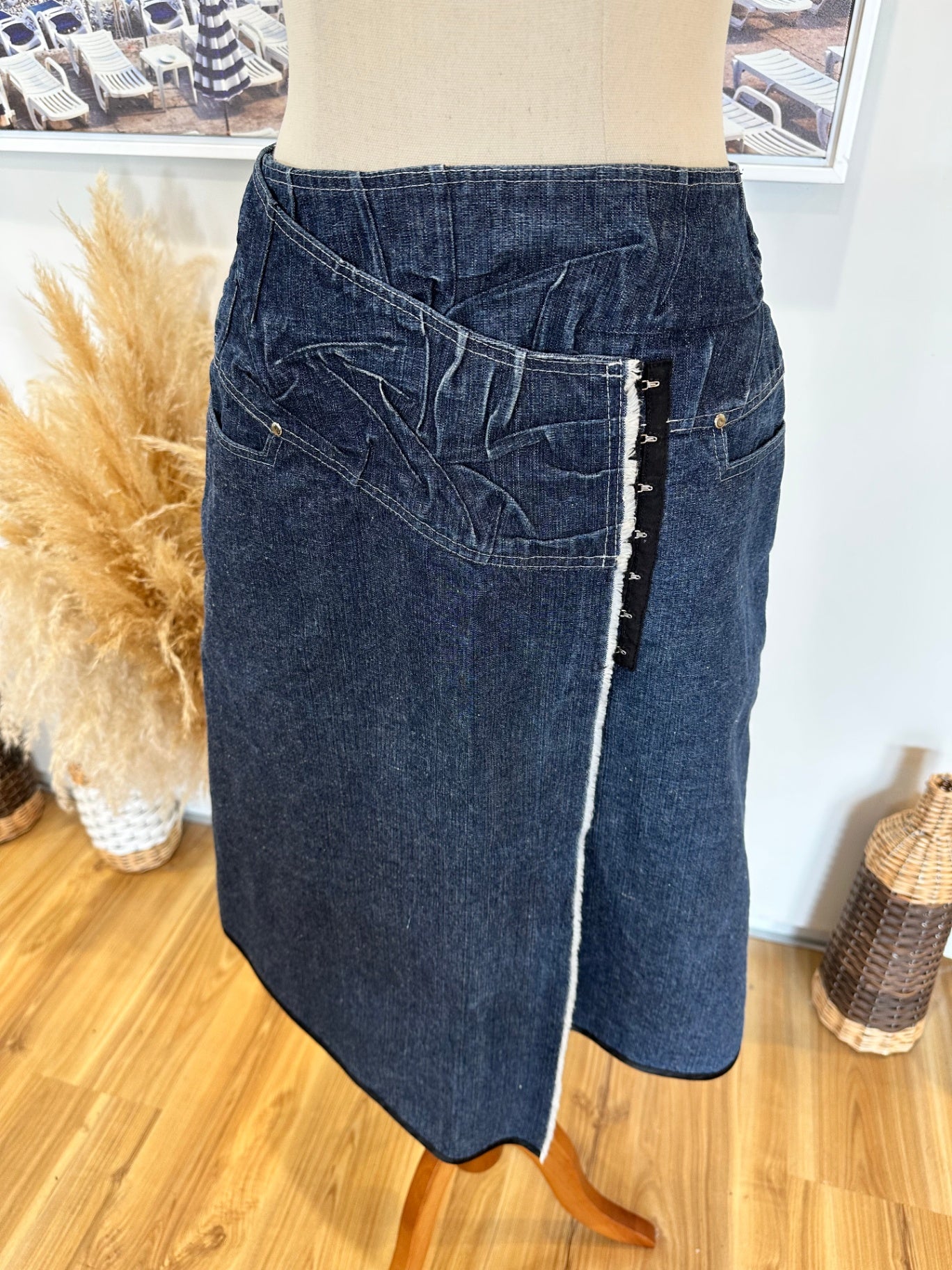 [SALE] Bravado by Marrenna Berry Denim Skirt Women’s Classic Casual Skirt Size Small