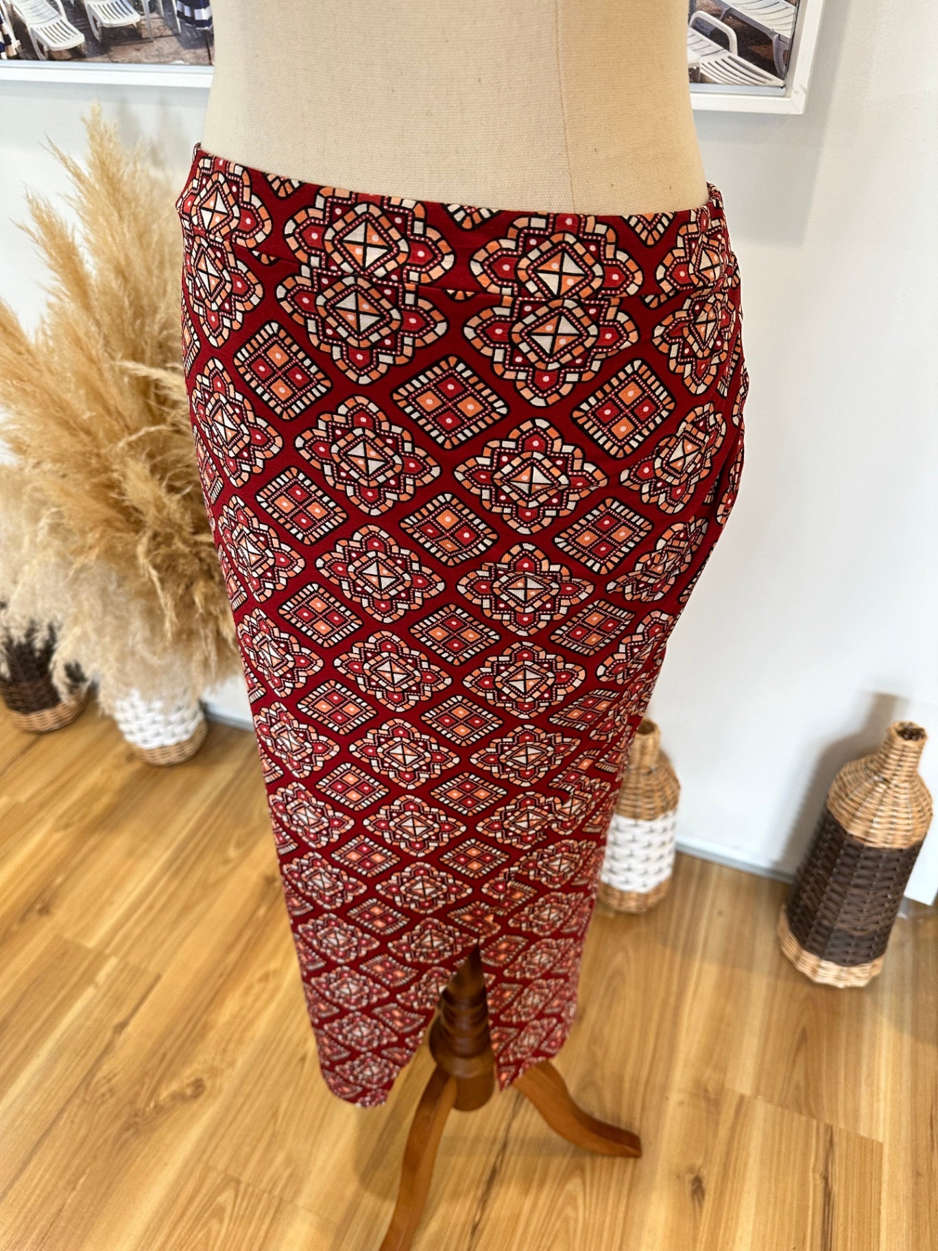 [SALE] Tigerlily Bohemian Lightweight Red Skirt Women’s Festival Style Size 12