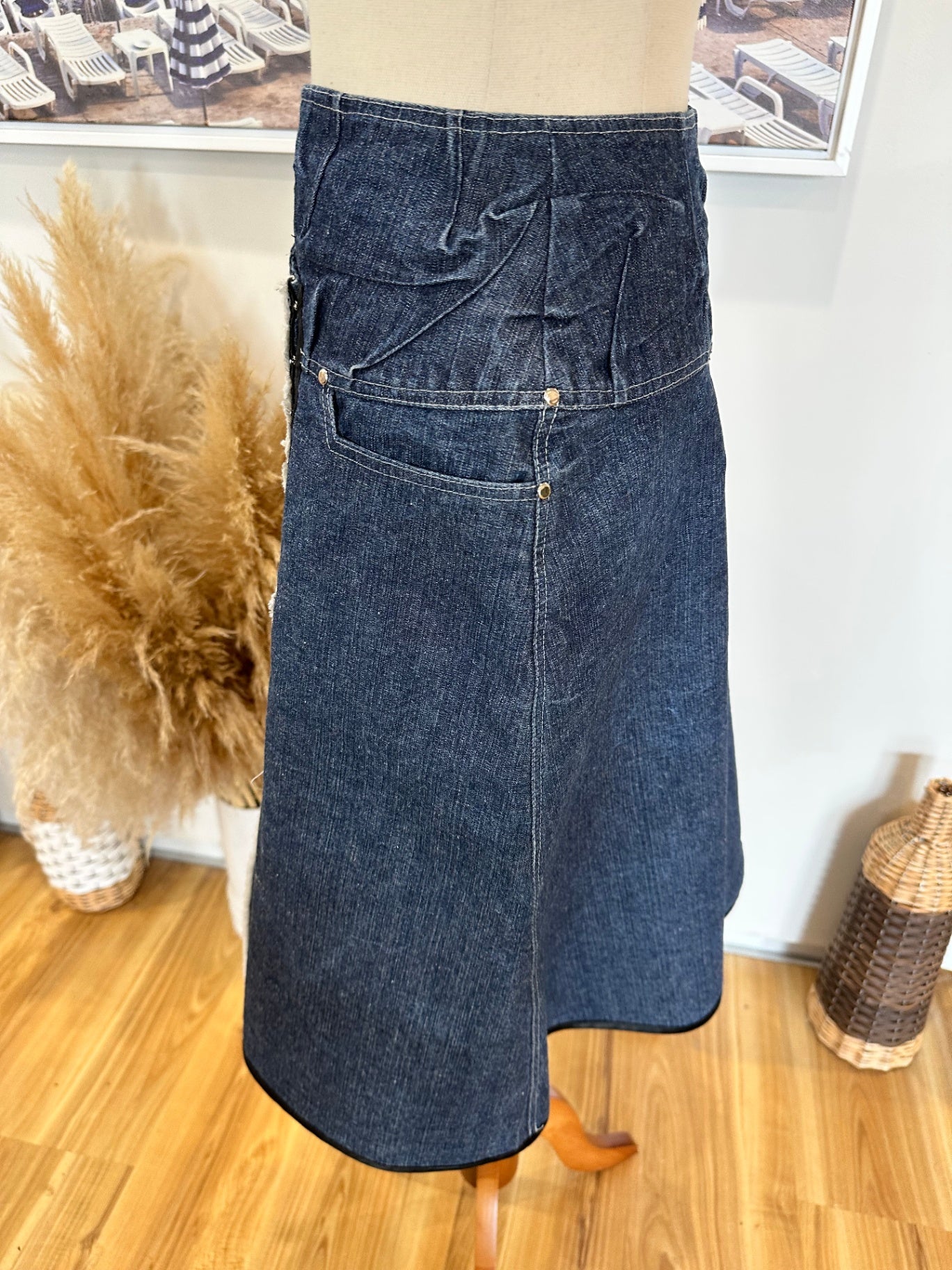 [SALE] Bravado by Marrenna Berry Denim Skirt Women’s Classic Casual Skirt Size Small