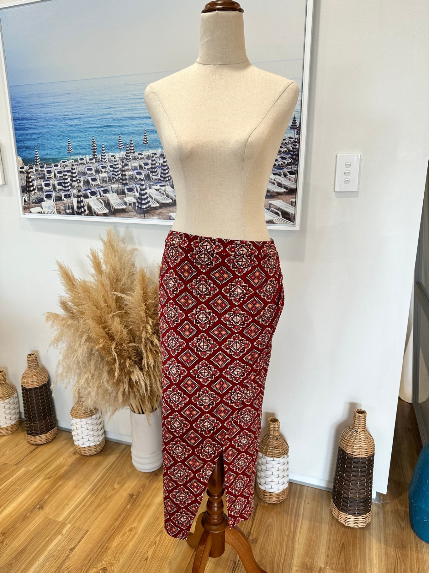 [SALE] Tigerlily Bohemian Lightweight Red Skirt Women’s Festival Style Size 12