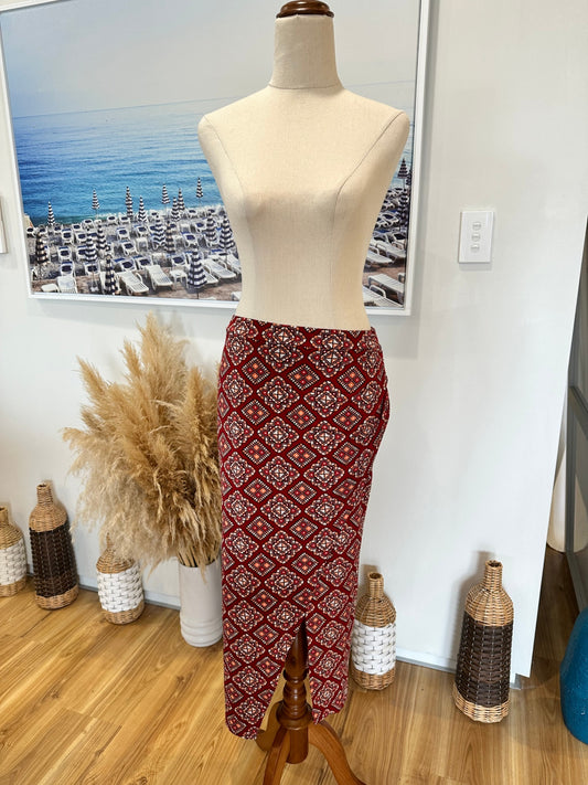 [SALE] Tigerlily Bohemian Lightweight Red Skirt Women’s Festival Style Size 12