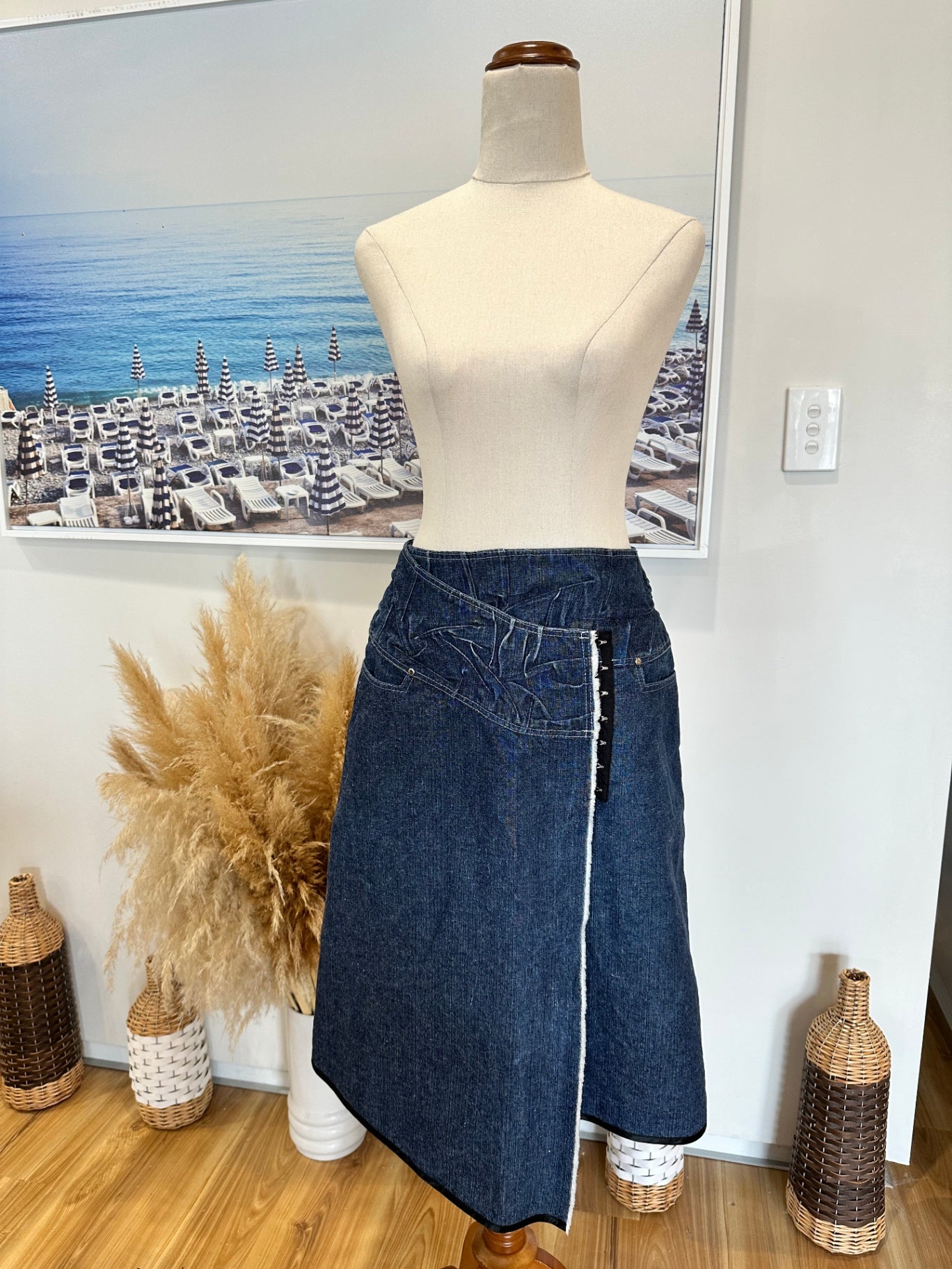 [SALE] Bravado by Marrenna Berry Denim Skirt Women’s Classic Casual Skirt Size Small