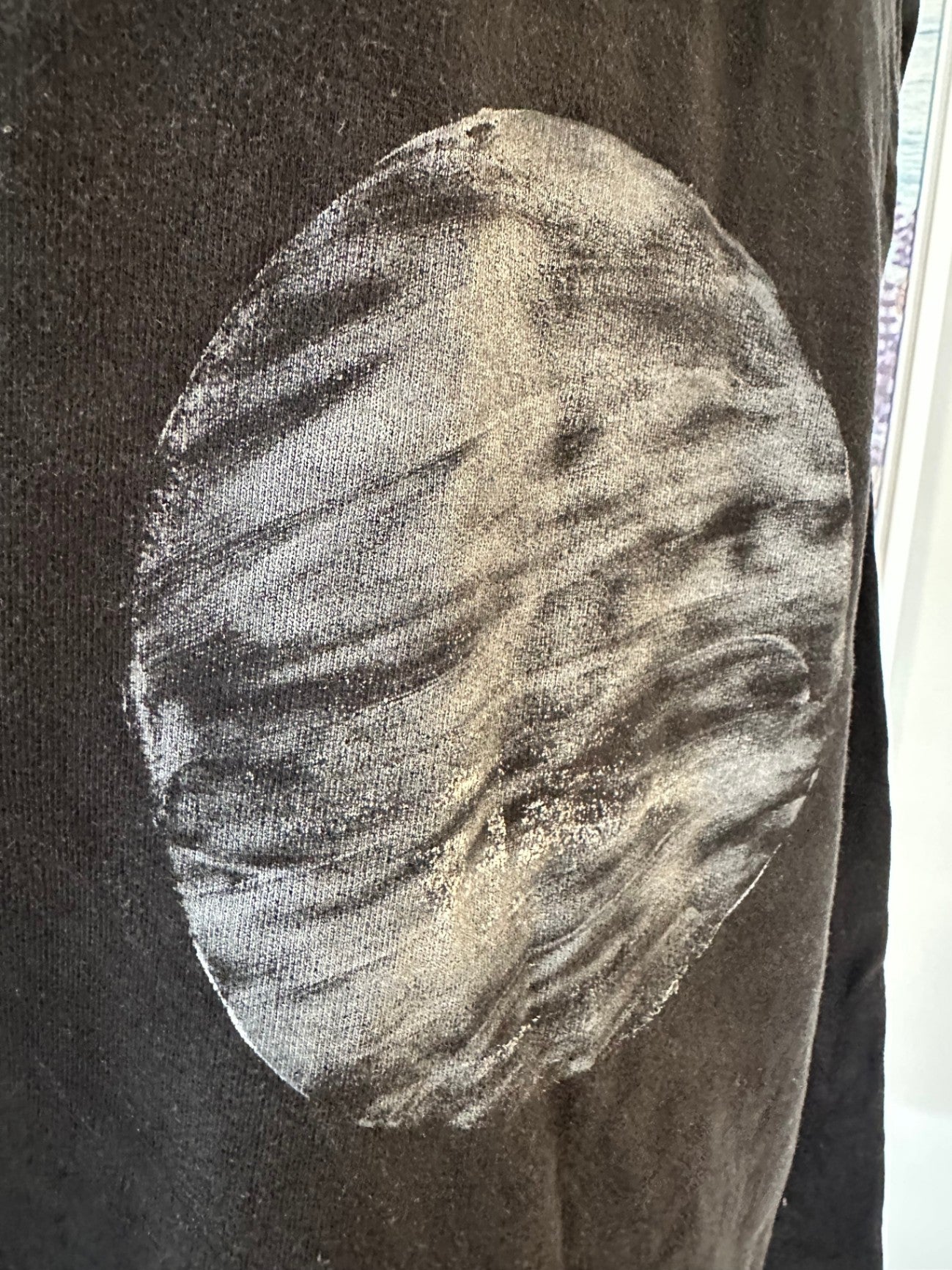[SALE] Black Hooded Jumper Women’s Pullover Hoodie with Moon Print Size Small