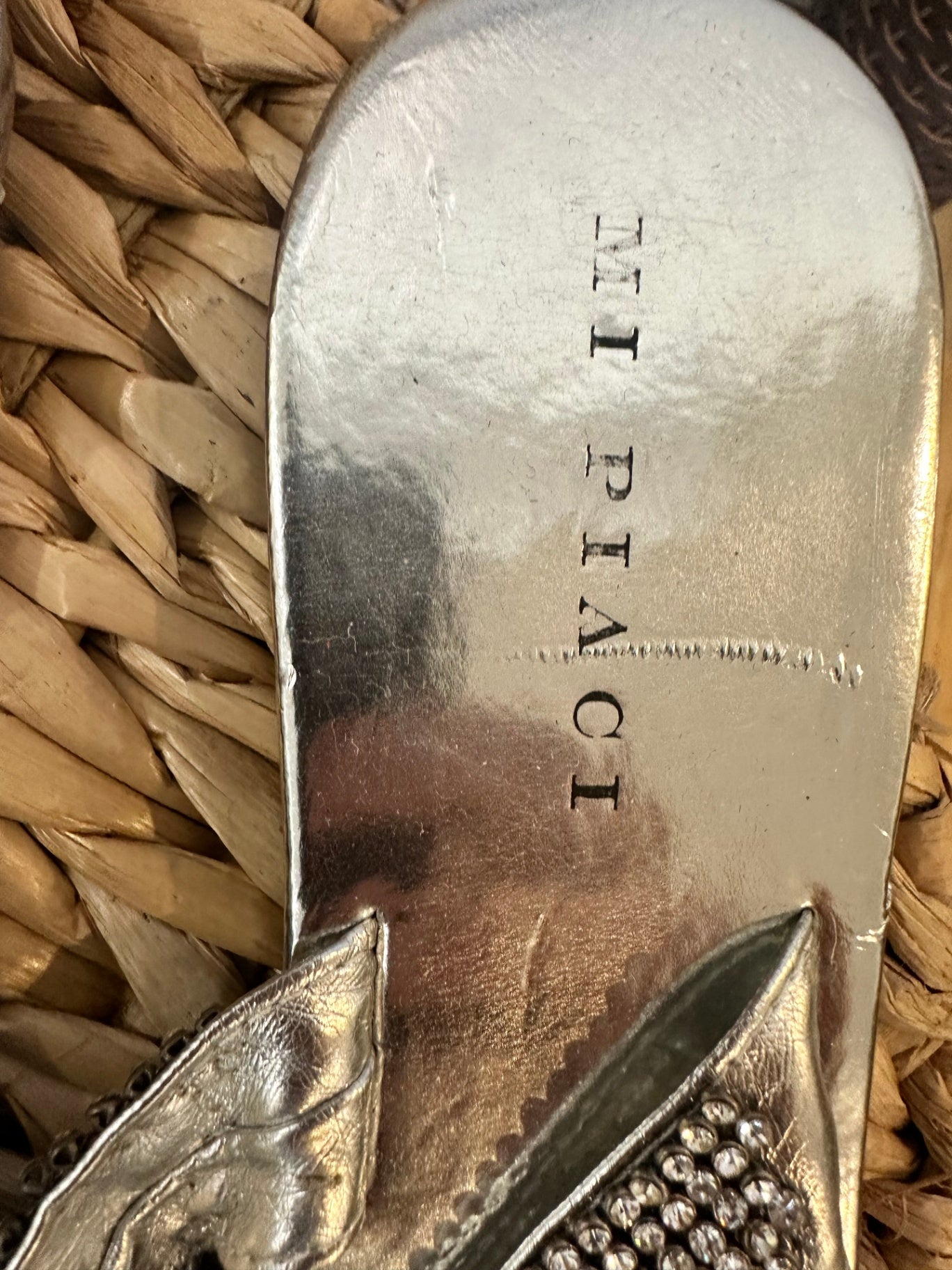[SALE] Mi Piaci Silver Diamante Sandals Sparkle Designer Summer Shoes Size EU 39