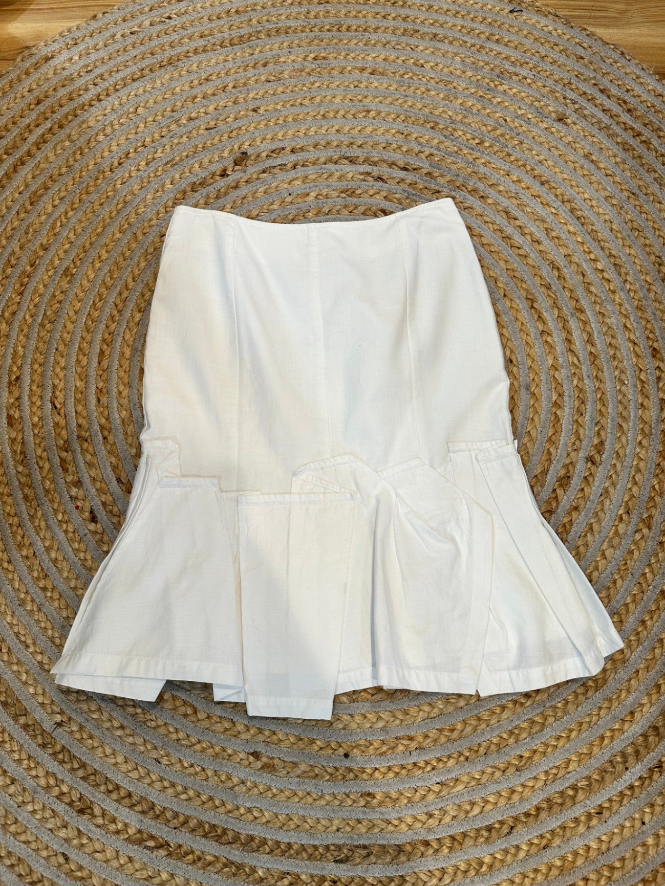 [SALE] Jane Daniels White Skirt 100% Cotton Classic Clean Summer Style Size 10