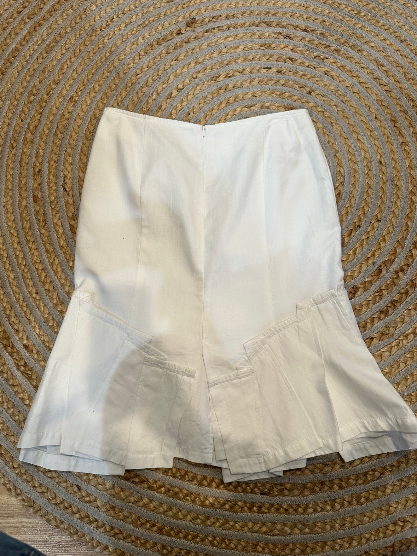 [SALE] Jane Daniels White Skirt 100% Cotton Classic Clean Summer Style Size 10