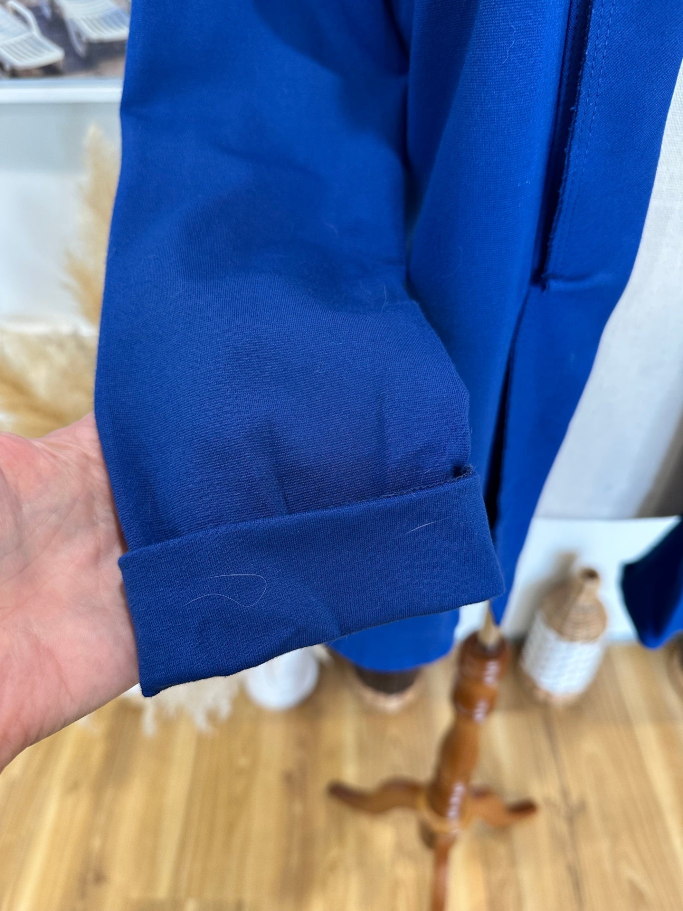 [SALE] Paula Ryan Medium Blue Casual Blazer Designer Lightweight Work Jacket