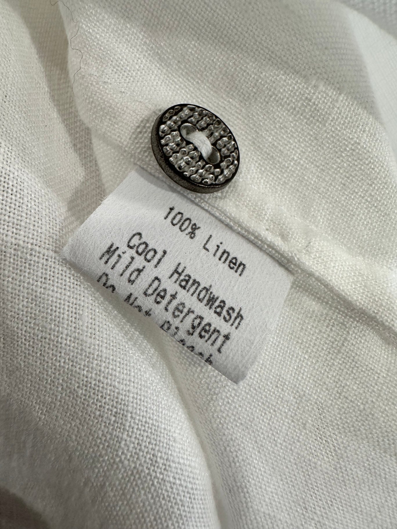 [SALE] Jane Daniels White Dress 100% Linen Lightweight Elegant Summer Wear Size 10