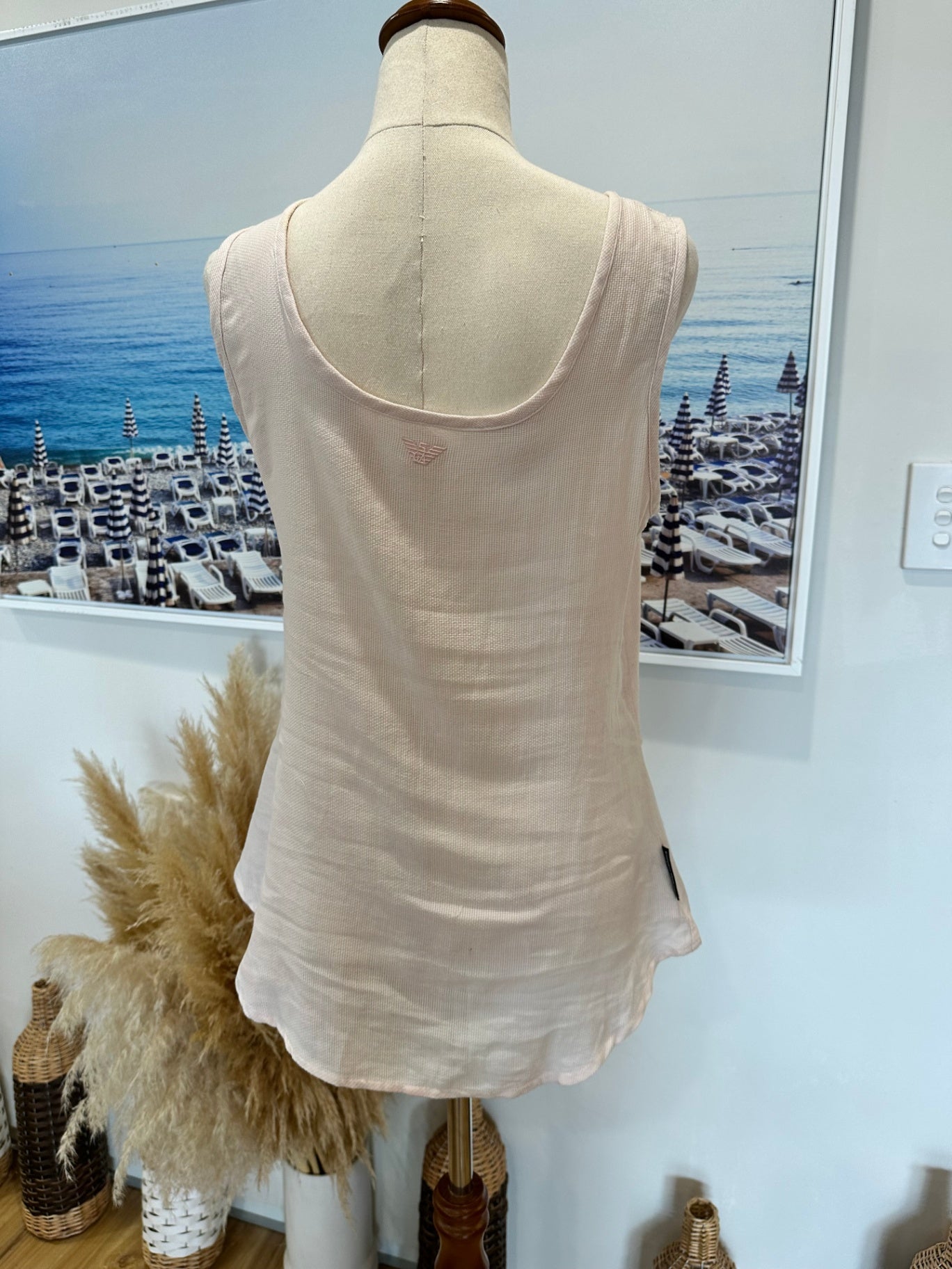 [SALE] Emporio Armani Pink Swimwear Top Medium Designer Beachwear Bikini