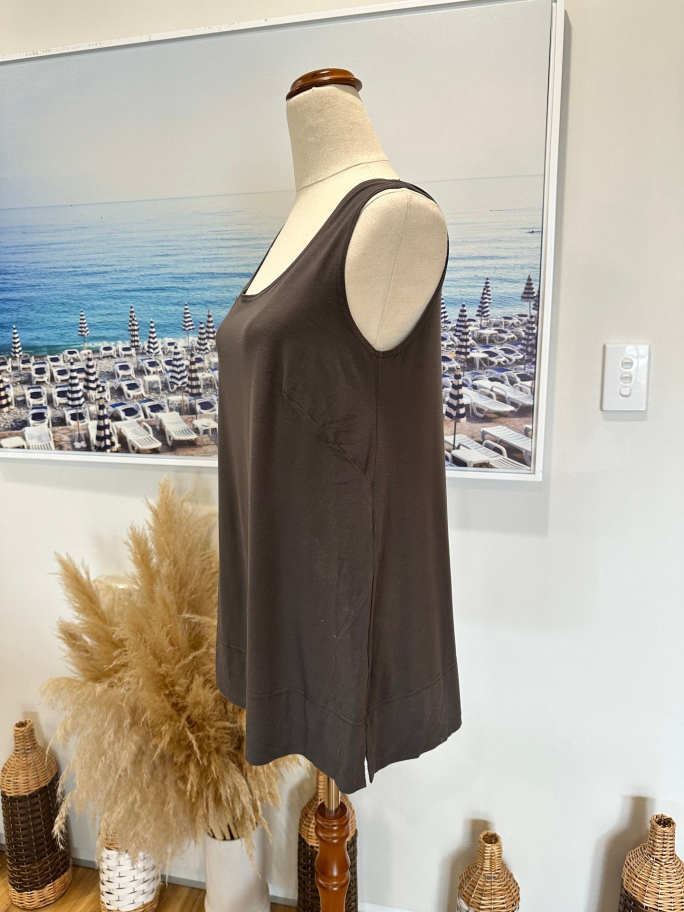 [SALE] Paula Ryan Brown Top Designer Casual Comfortable Everyday Wear Medium