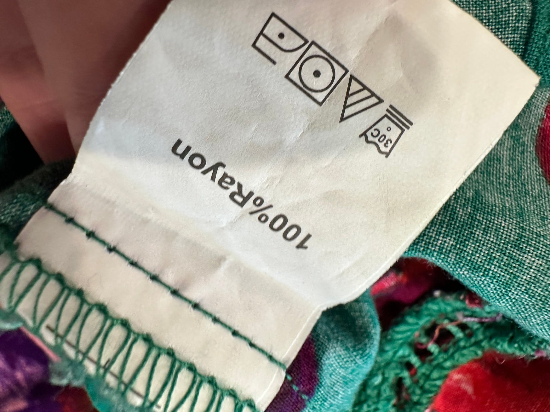 [SALE] Dreamcatcher Bohemian Dress Green Pink Floral Festival Summer Maxi Dress Size 14