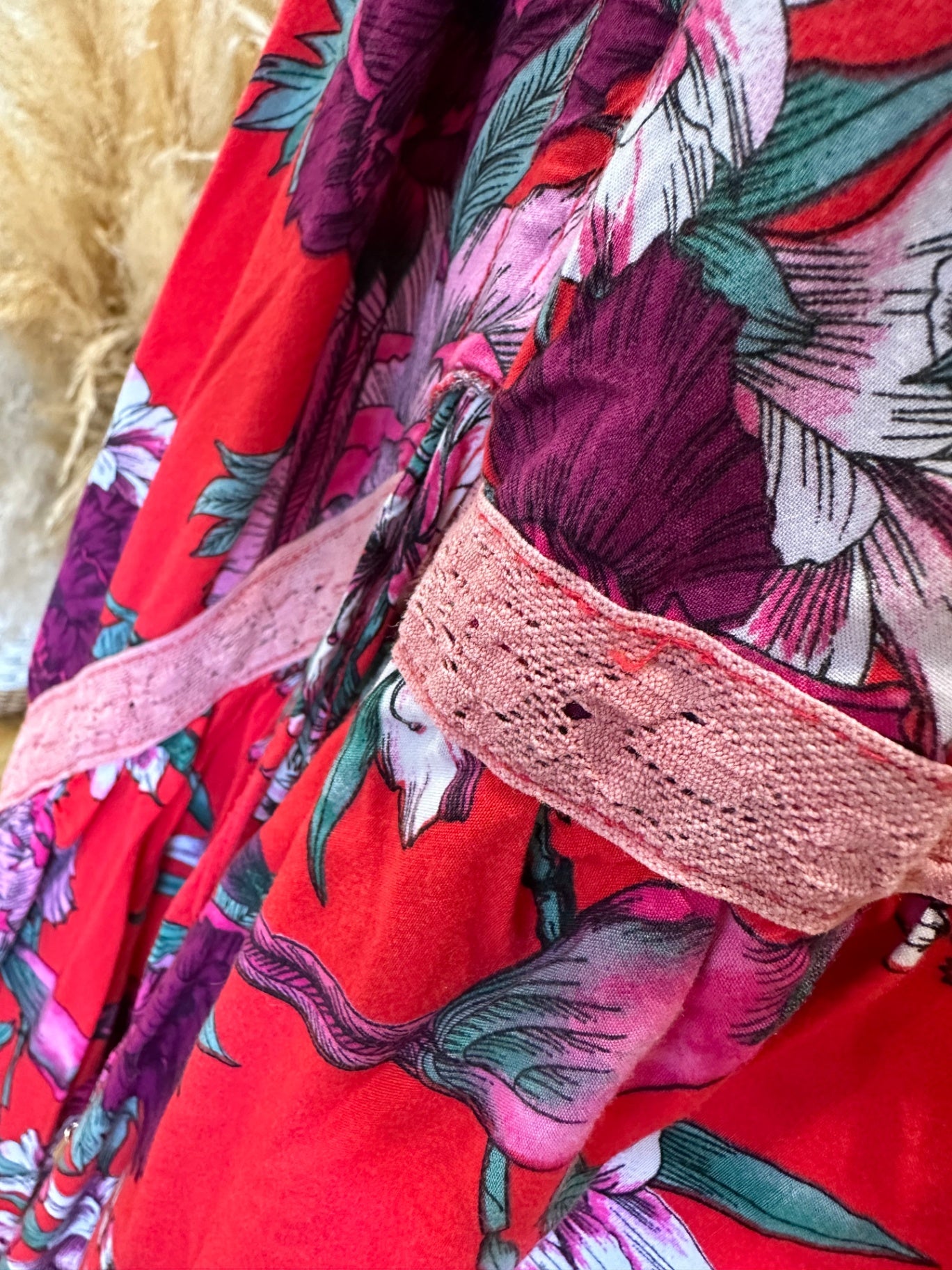 [SALE] Jaase Bohemian Skirt Red Boho Festival Summer Flowing Women’s Skirt XS