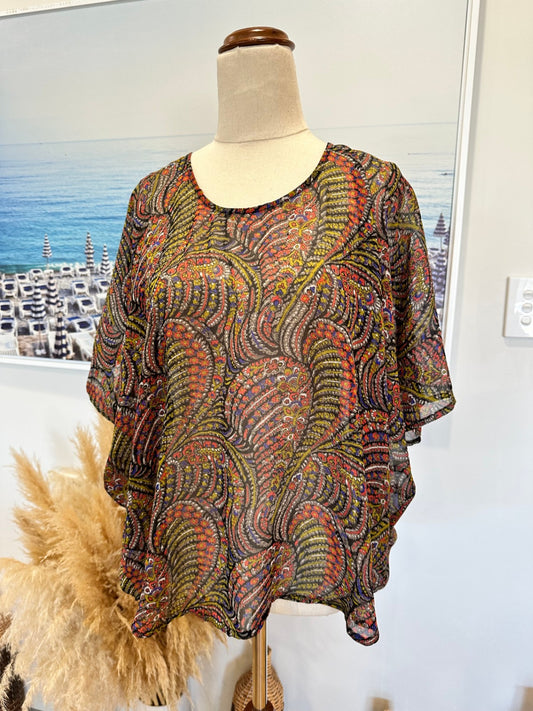 [SALE] Bohemian Top - Medium - Paisley Print