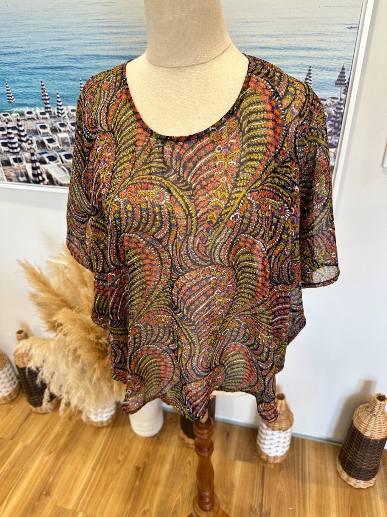 [SALE] Bohemian Top - Medium - Paisley Print