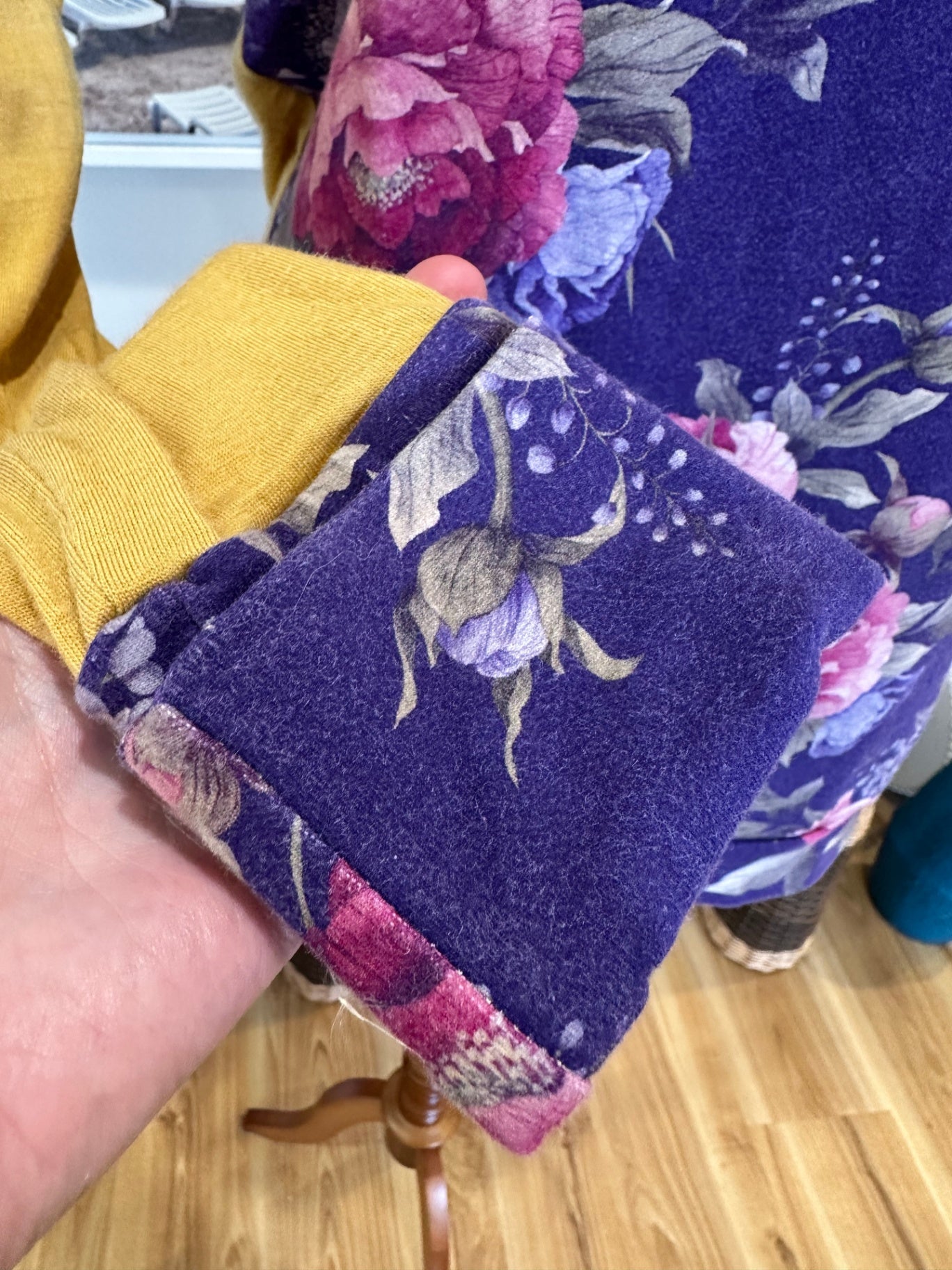 [SALE] Badger-Hill - Merino / Cotton Top - Size 10 - Purple / Mustard