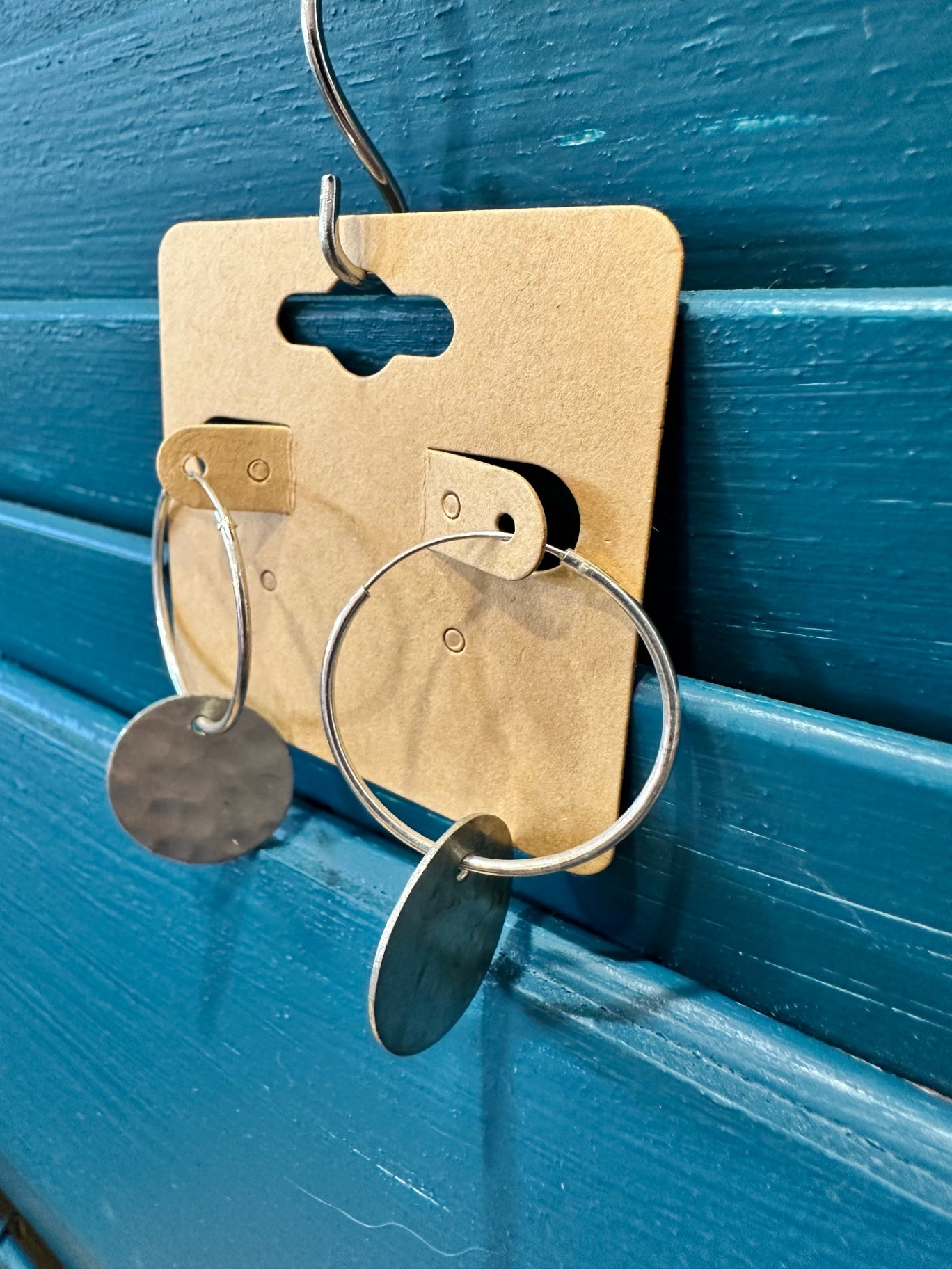 [SALE] Silver Disc Earrings Women Elegant Stylish Jewelry