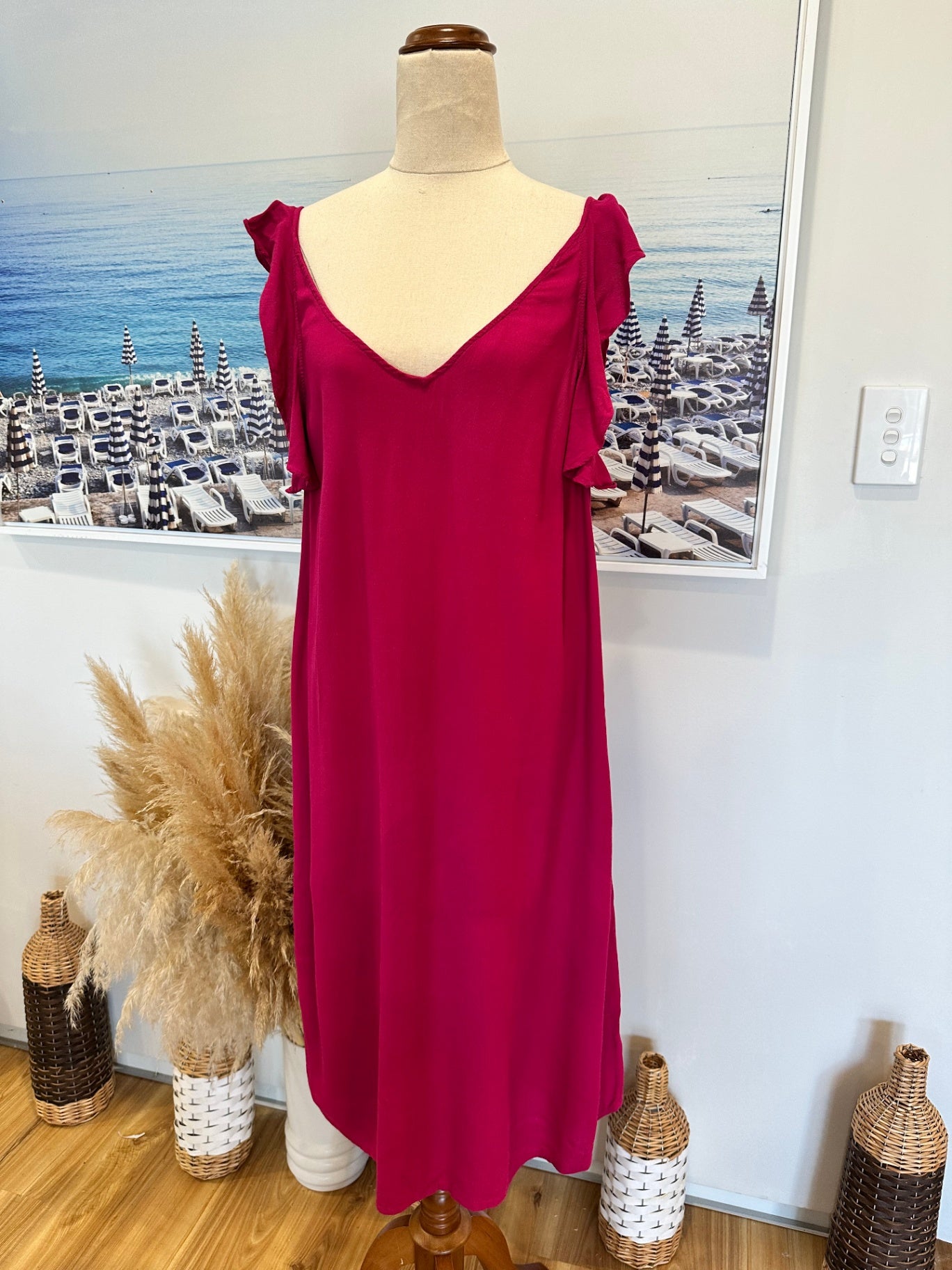 [SALE] Max Fuchsia Pink Dress Women Elegant Stylish Party Evening Wear Size 12
