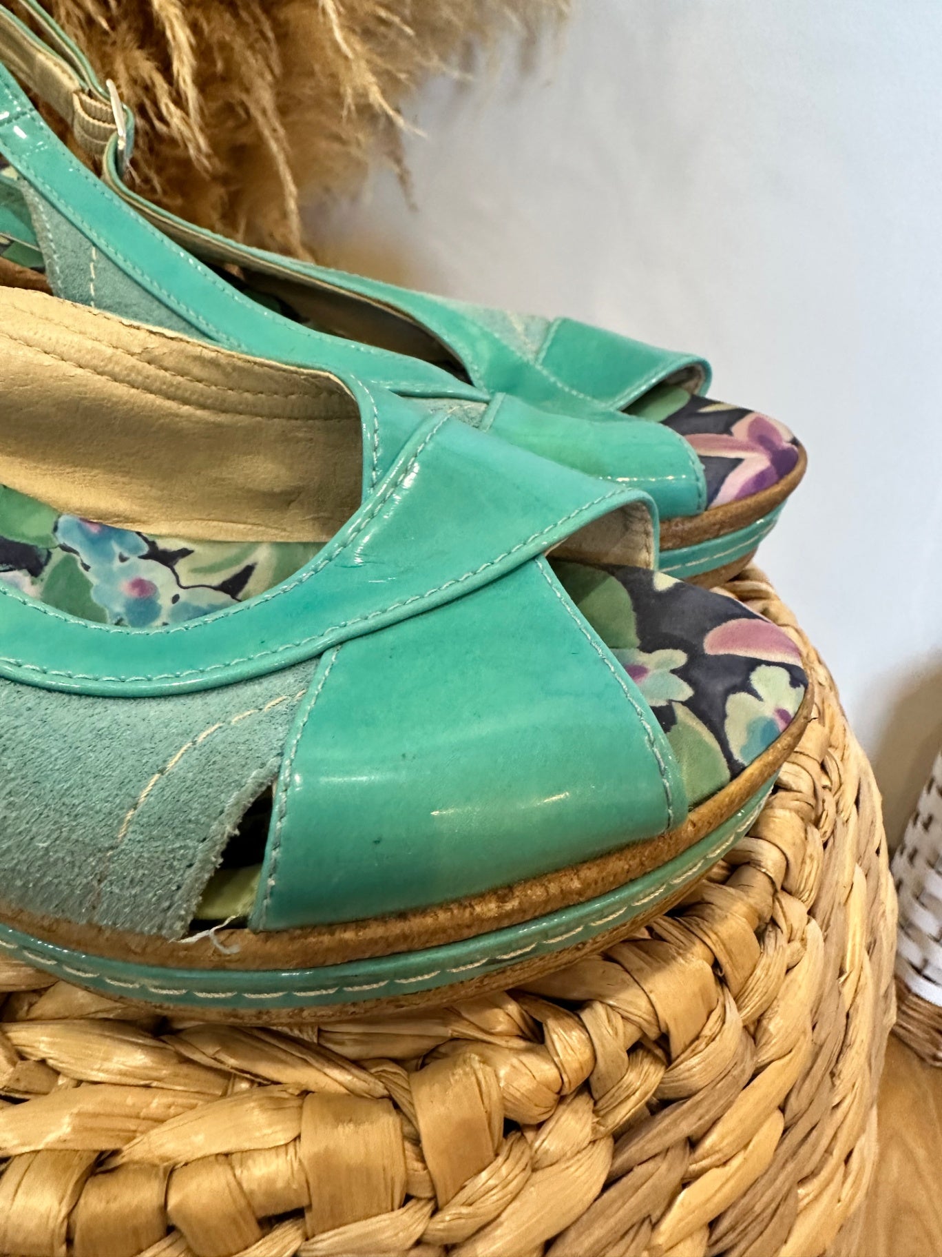 [SALE] Origin Studio - Platform Sandals - Size EU 39 Aqua
