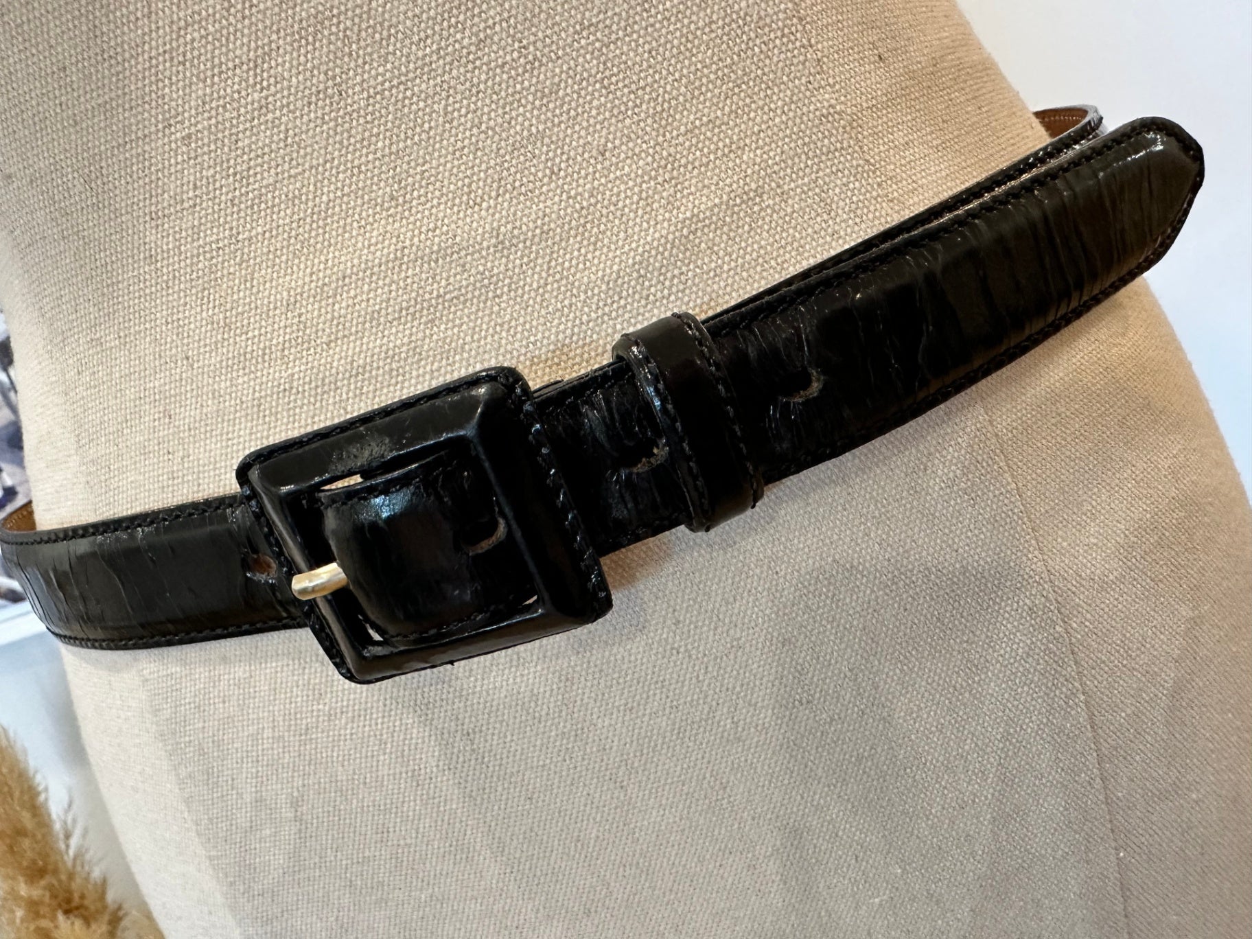 [SALE] Country Road - Black Leather Belt