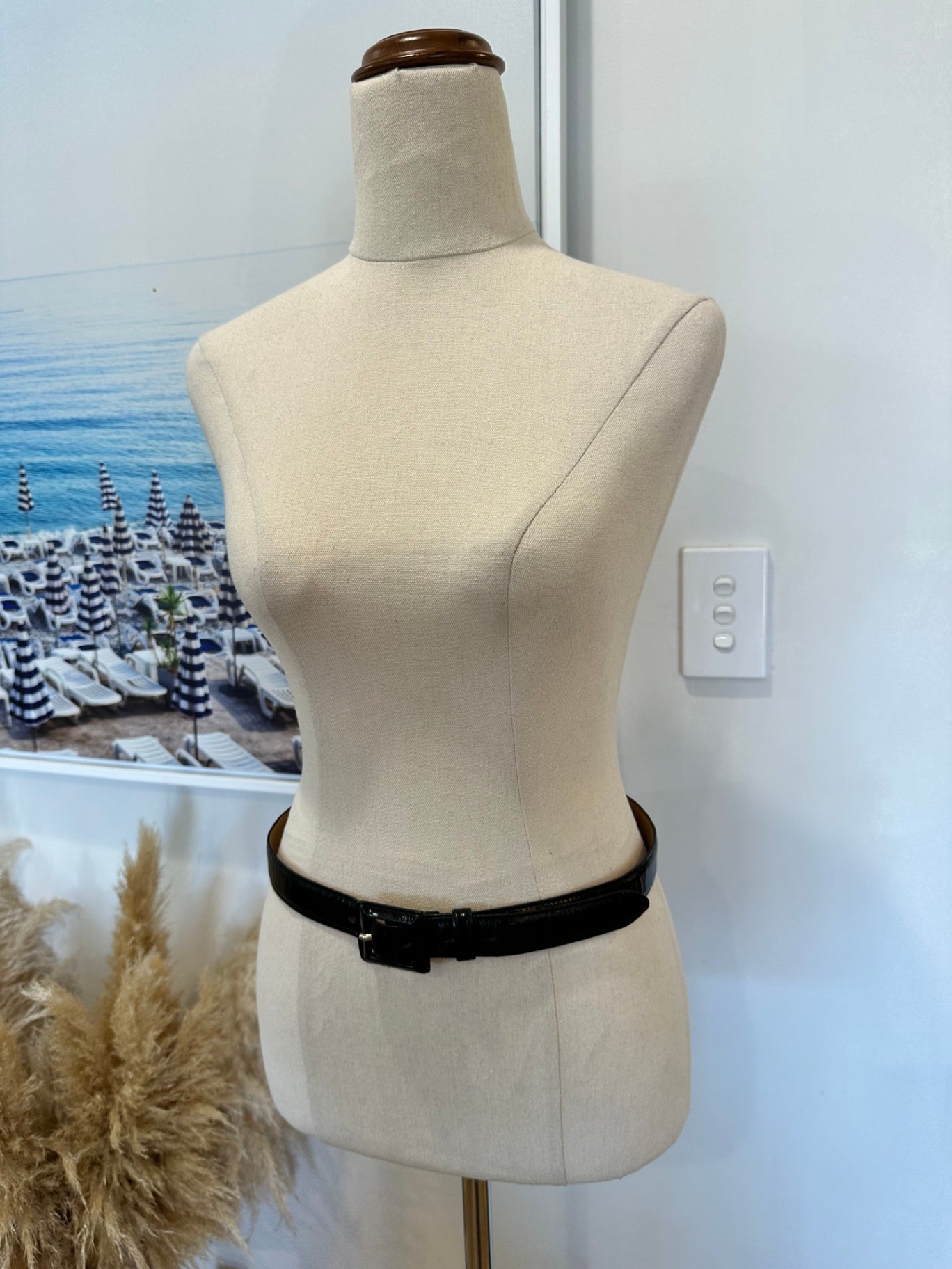 [SALE] Country Road - Black Leather Belt