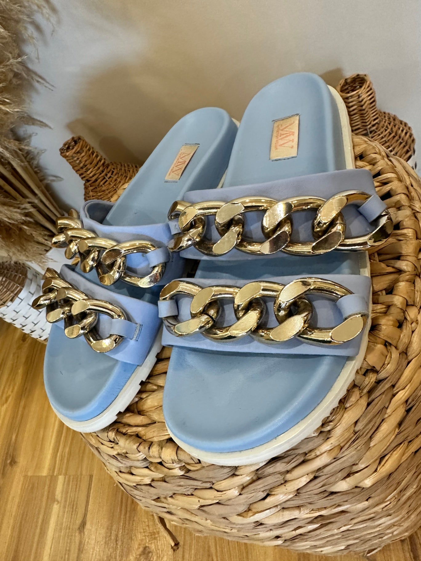 [SALE] Miss Wilson Sandals / Slides - Size EU 38 - Light Blue