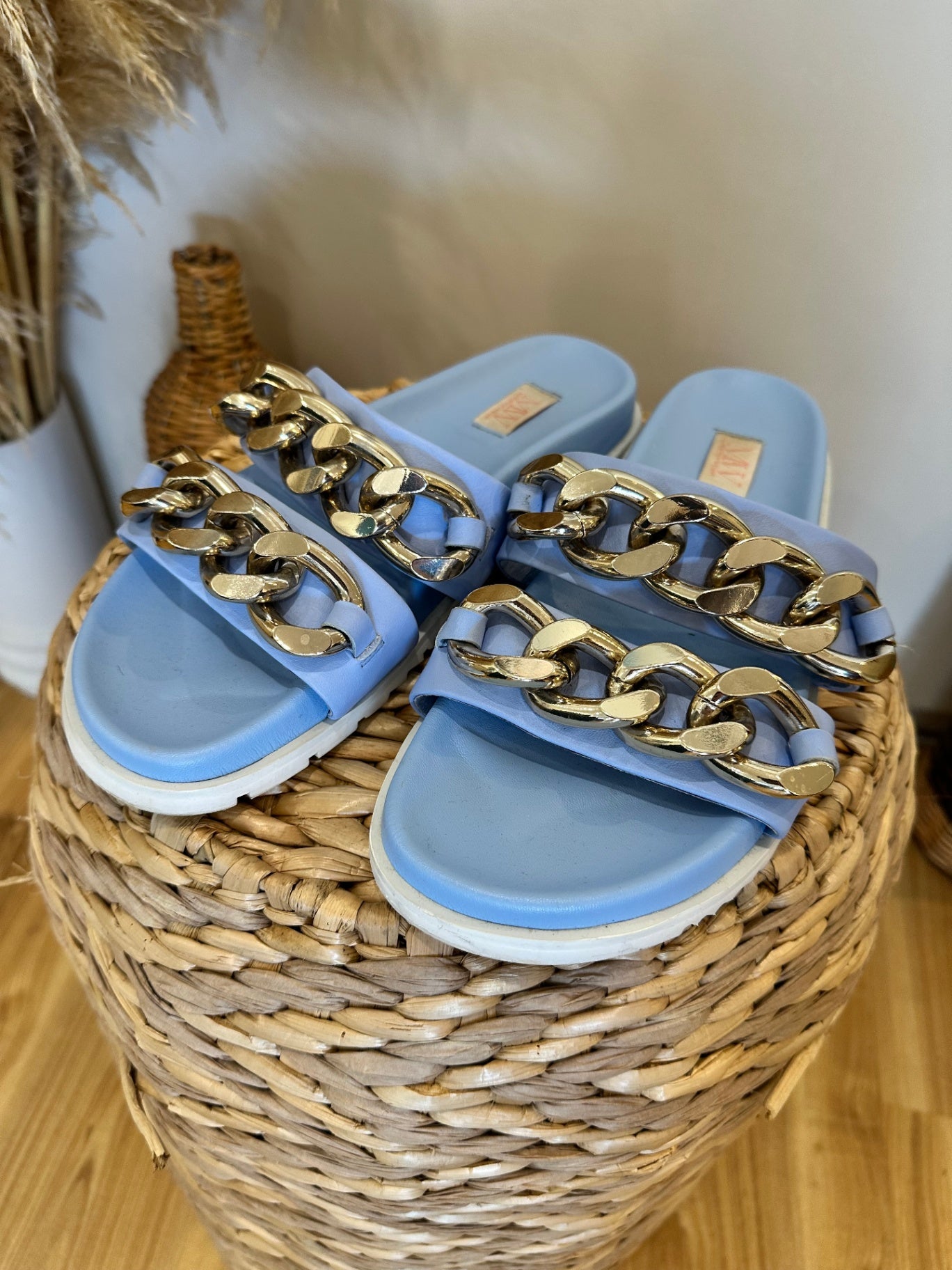 [SALE] Miss Wilson Sandals / Slides - Size EU 38 - Light Blue