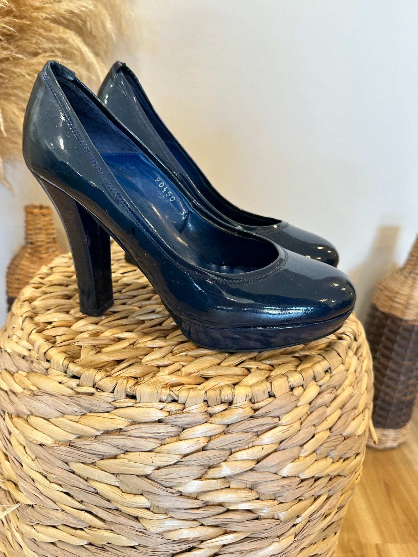 [SALE] Mi Piaci - Platform Heels - Size EU 39 - Navy Blue