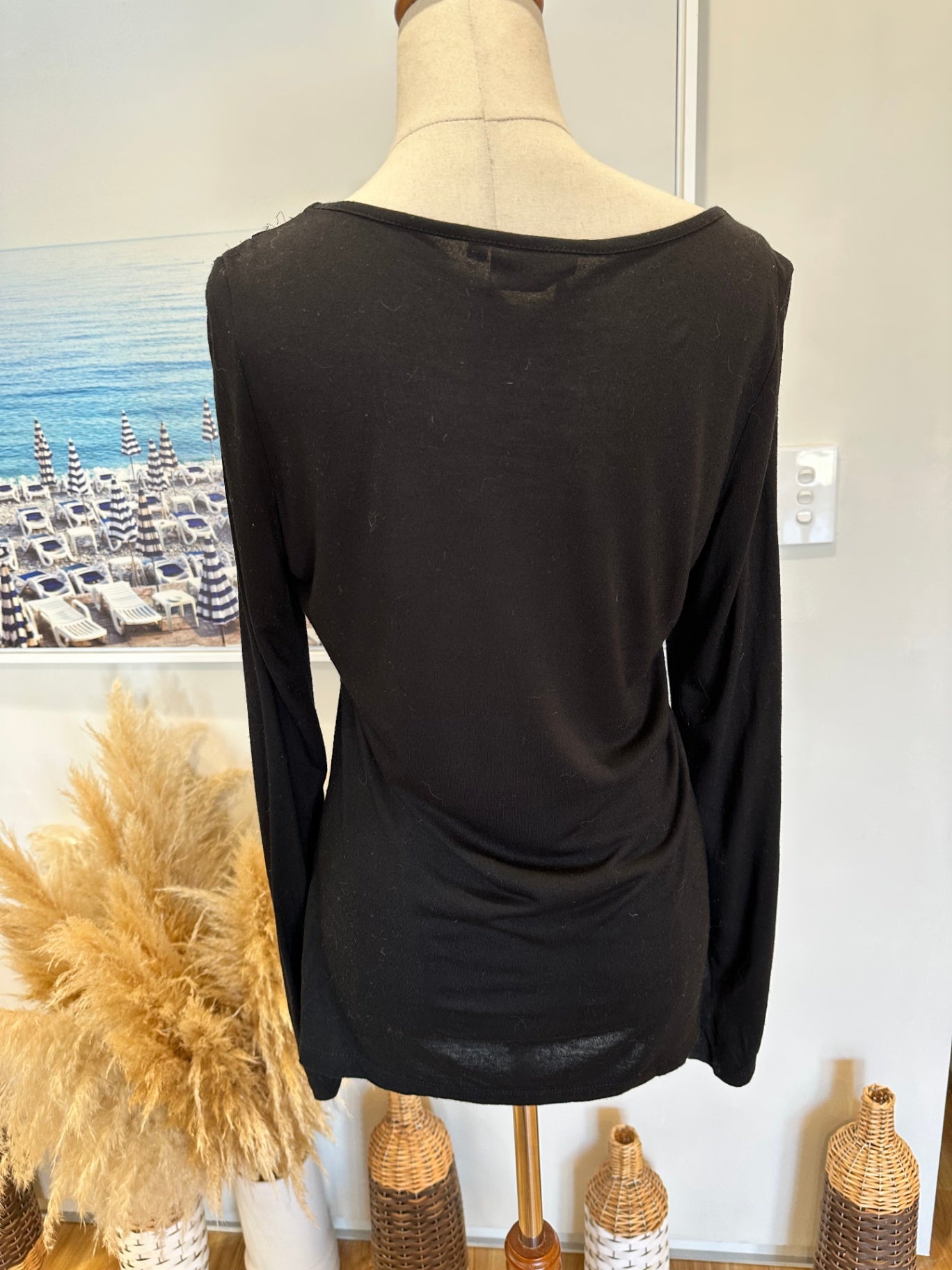 [SALE] Noa Noa Top Extra Small Black w Sequins