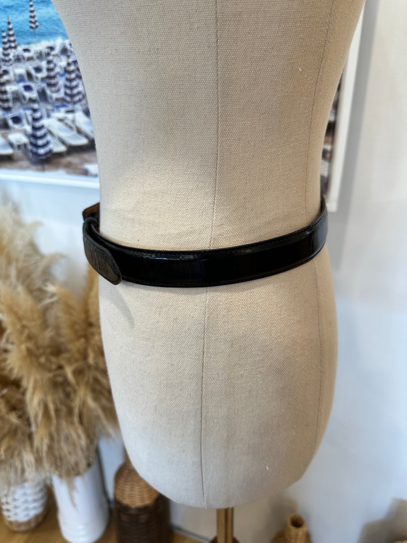 [SALE] Country Road - Black Leather Belt