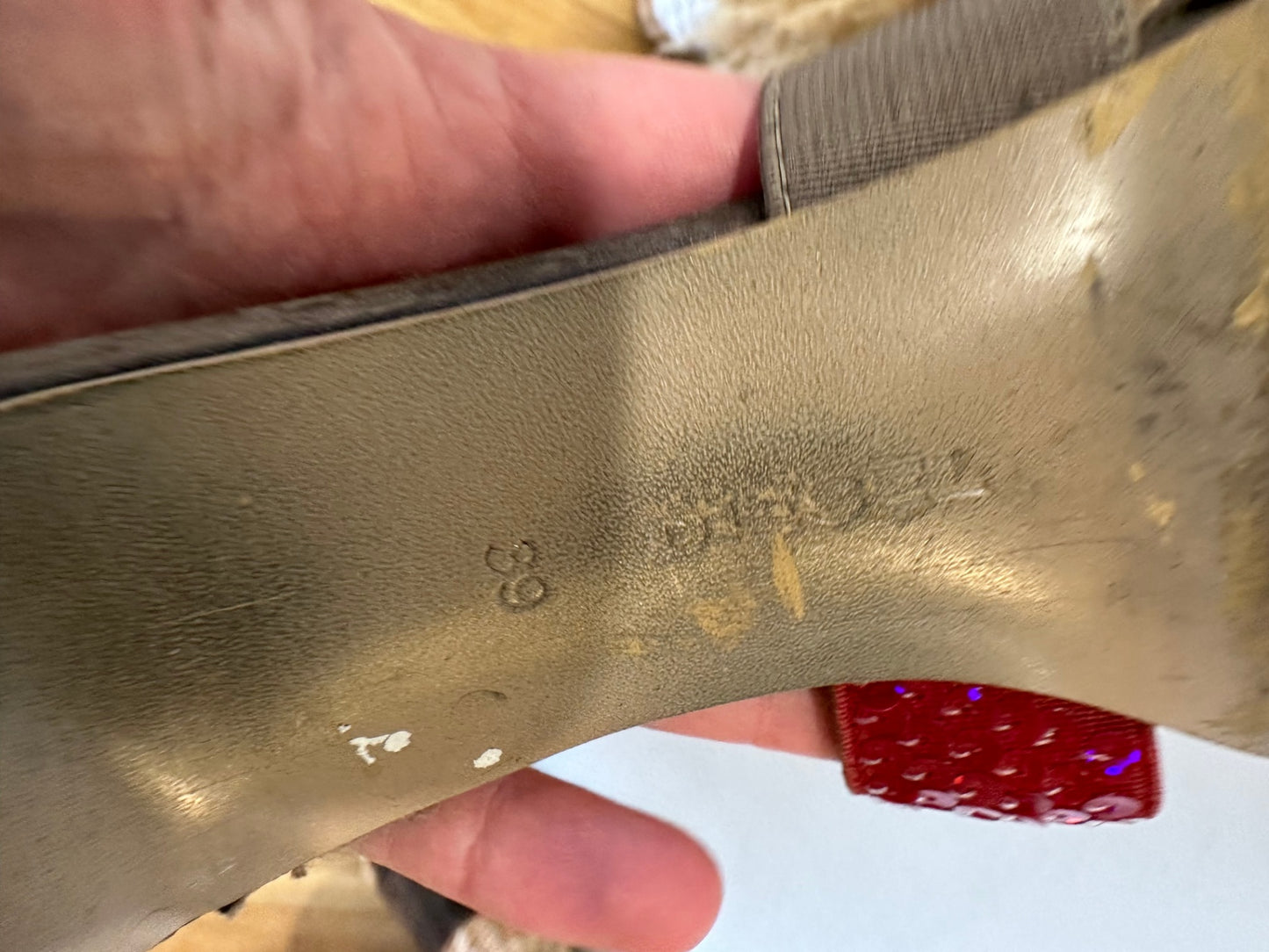 [SALE] Diesel - High Heels - Size EU39 - Taupe with pink sequins