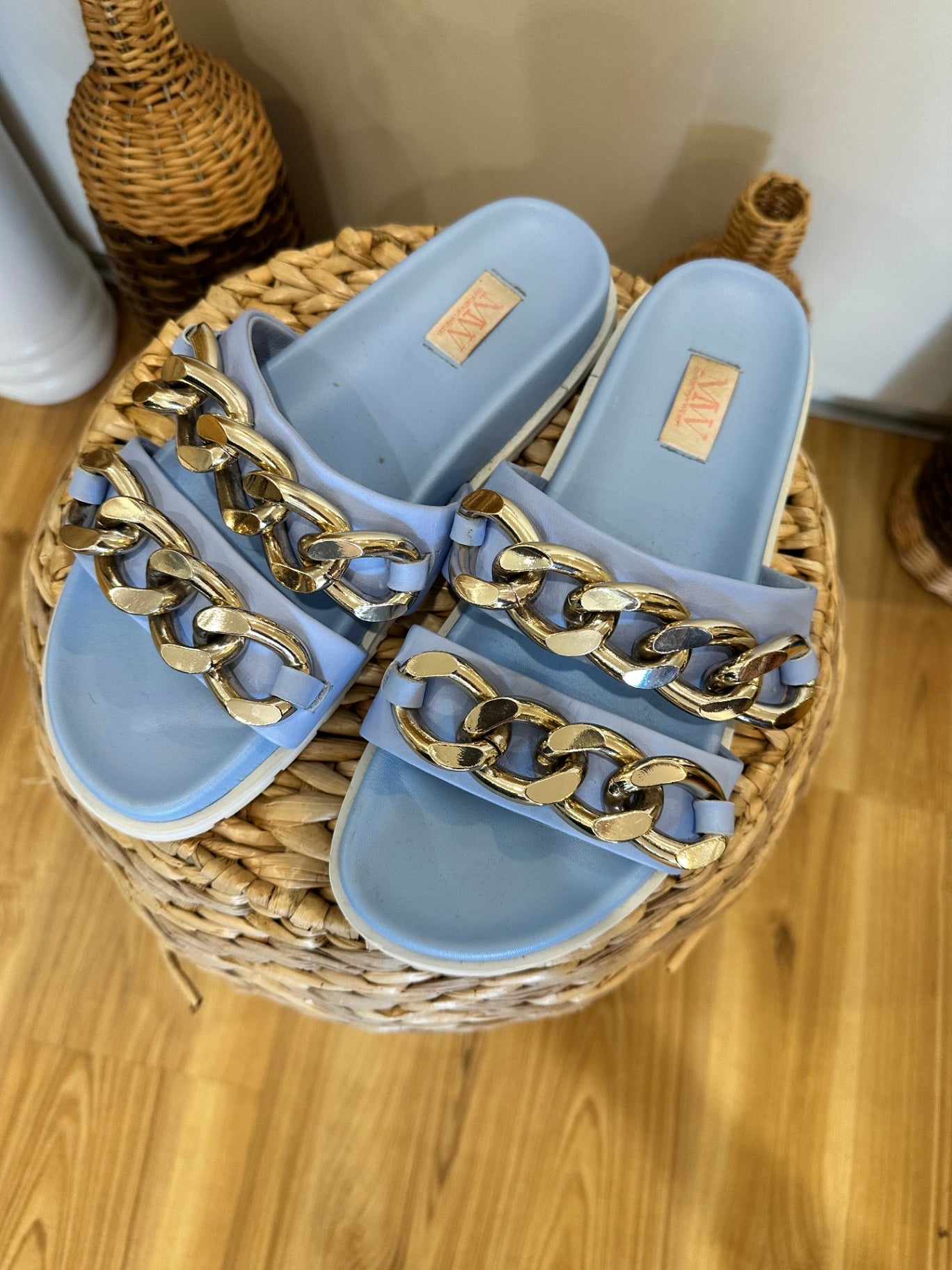 [SALE] Miss Wilson Sandals / Slides - Size EU 38 - Light Blue