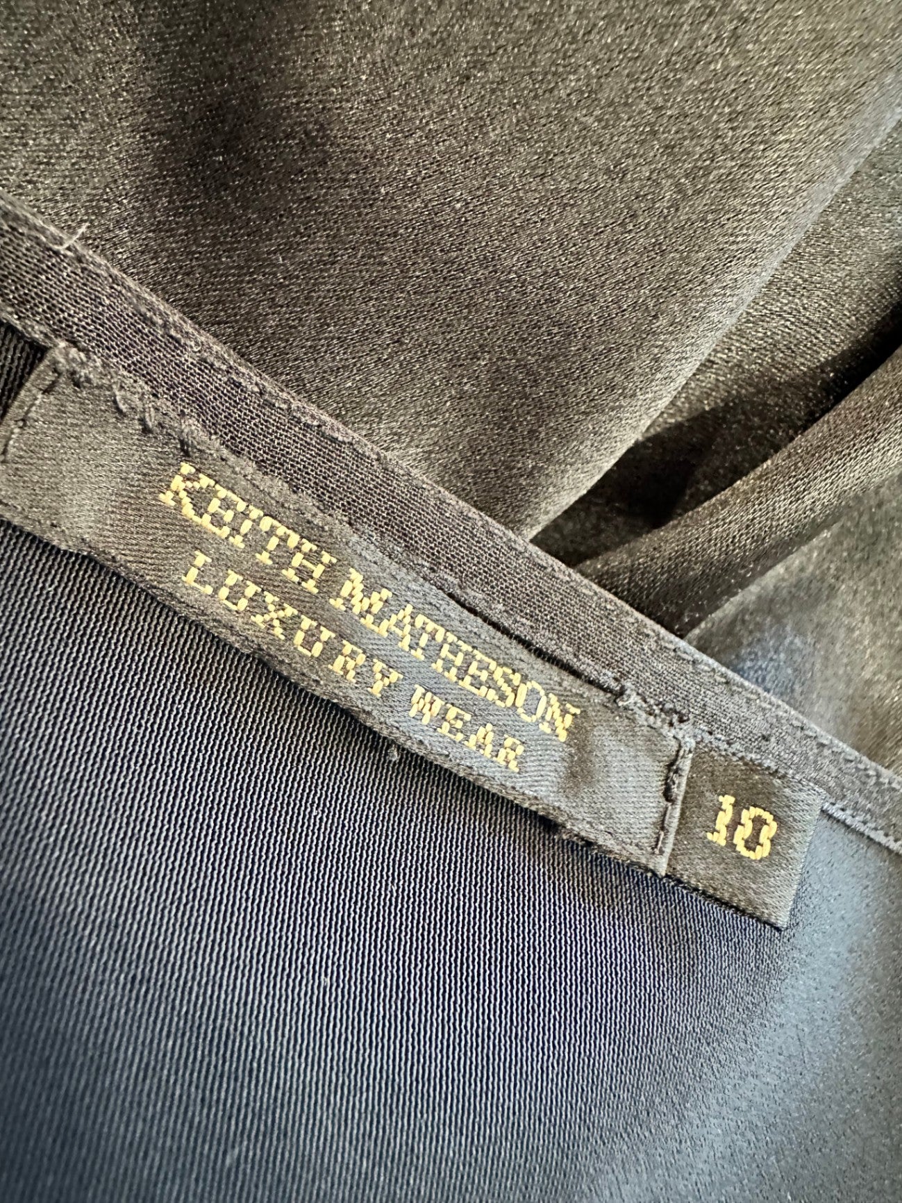 [SALE] Keith Matheson Top - Size 10 - Black w Sequin Embroidery
