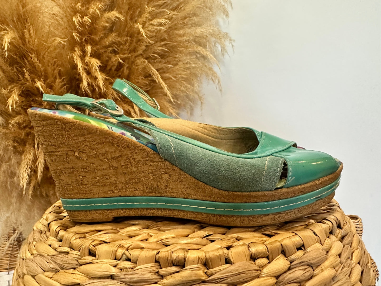 [SALE] Origin Studio - Platform Sandals - Size EU 39 Aqua