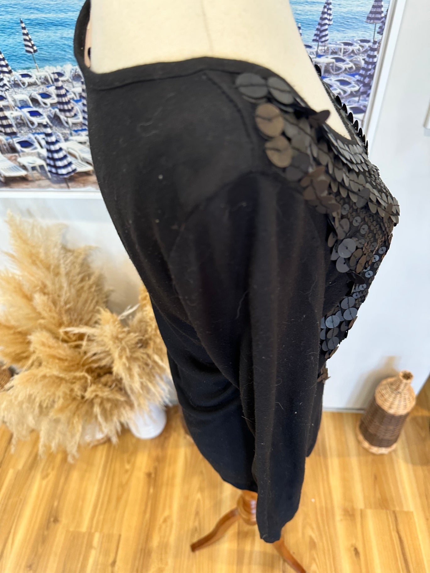[SALE] Noa Noa Top Extra Small Black w Sequins