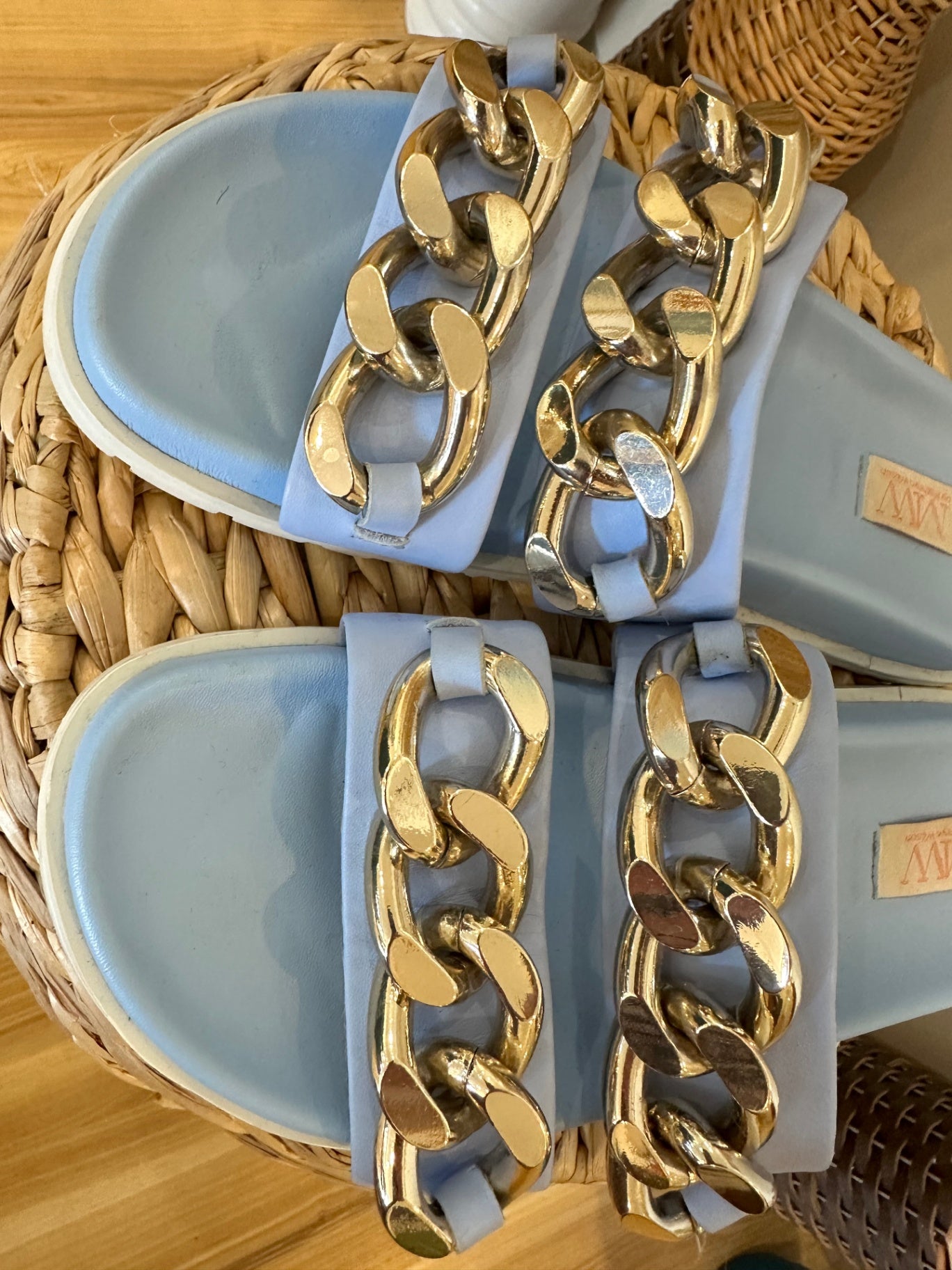 [SALE] Miss Wilson Sandals / Slides - Size EU 38 - Light Blue