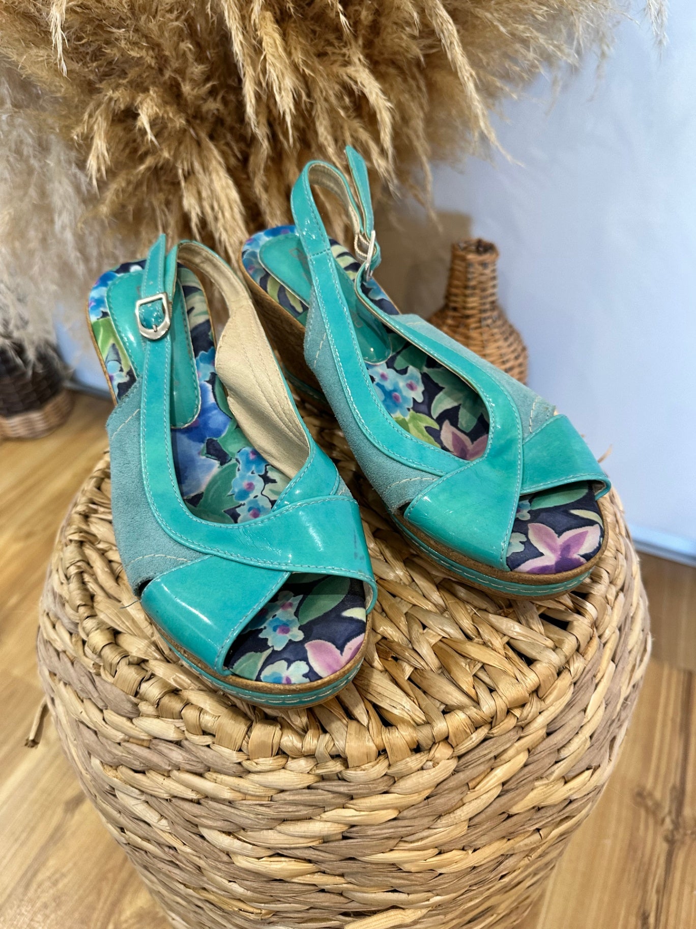 [SALE] Origin Studio - Platform Sandals - Size EU 39 Aqua