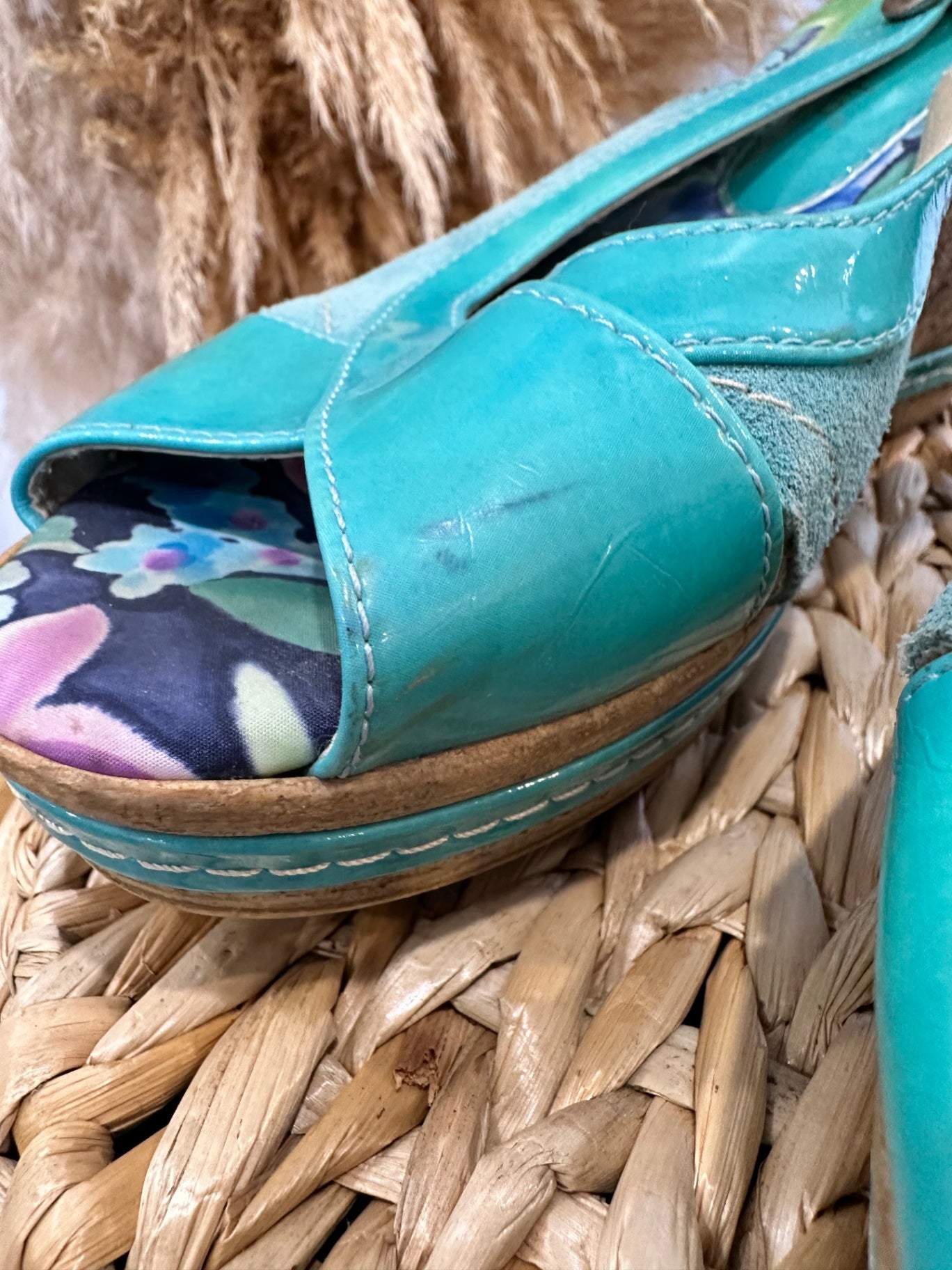 [SALE] Origin Studio - Platform Sandals - Size EU 39 Aqua