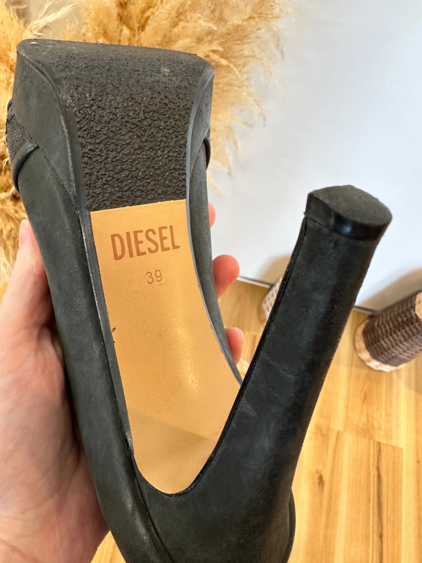 [SALE] Diesel Heels 39 Black