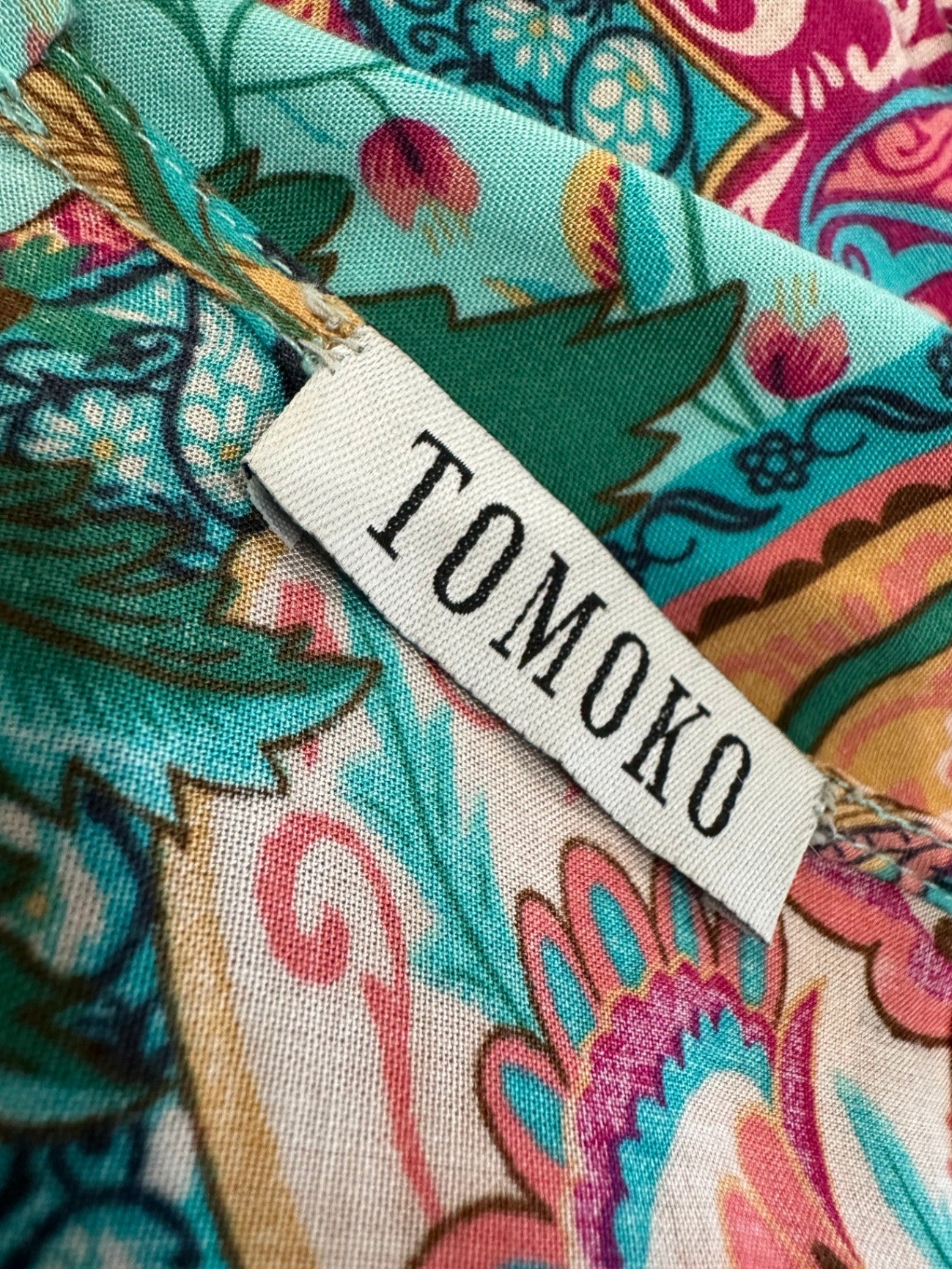 Tomoko - Bohemian Jumpsuit Small Turquoise