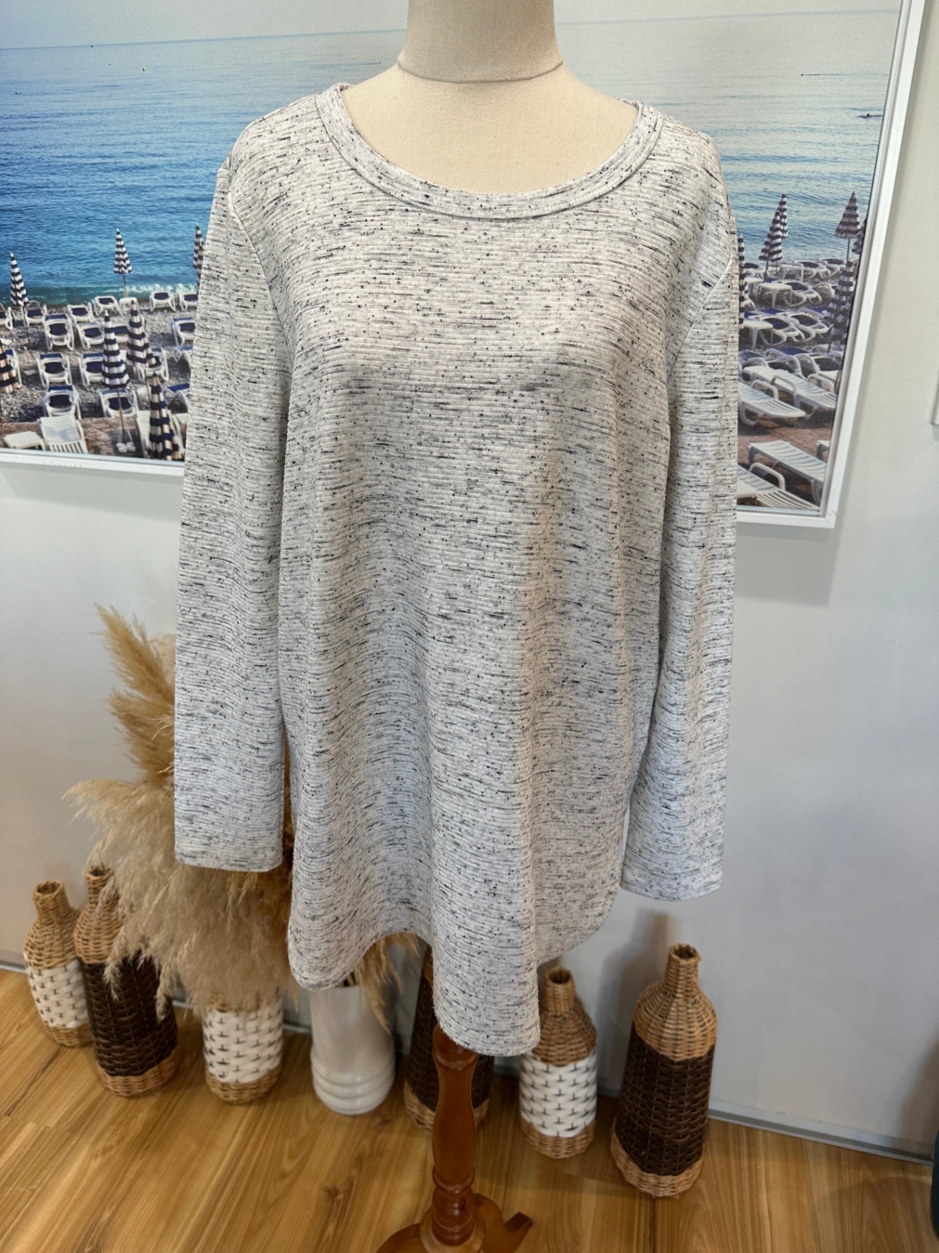 [SALE] Sussan Top Medium Marle Grey