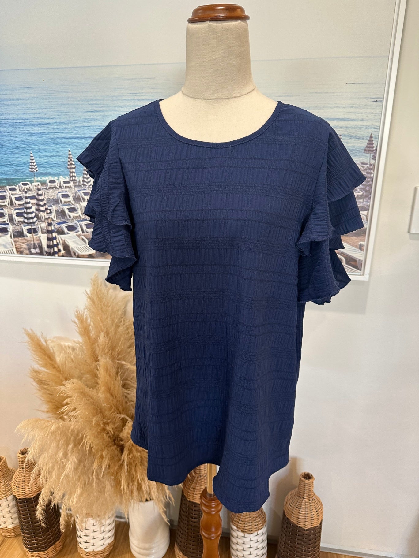[SALE] Classic Navy Blue Top – Size Large 
