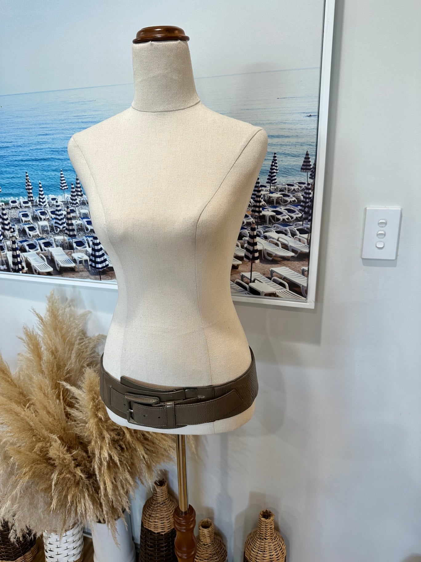 [SALE] Veronika Maine Belt Large Taupe