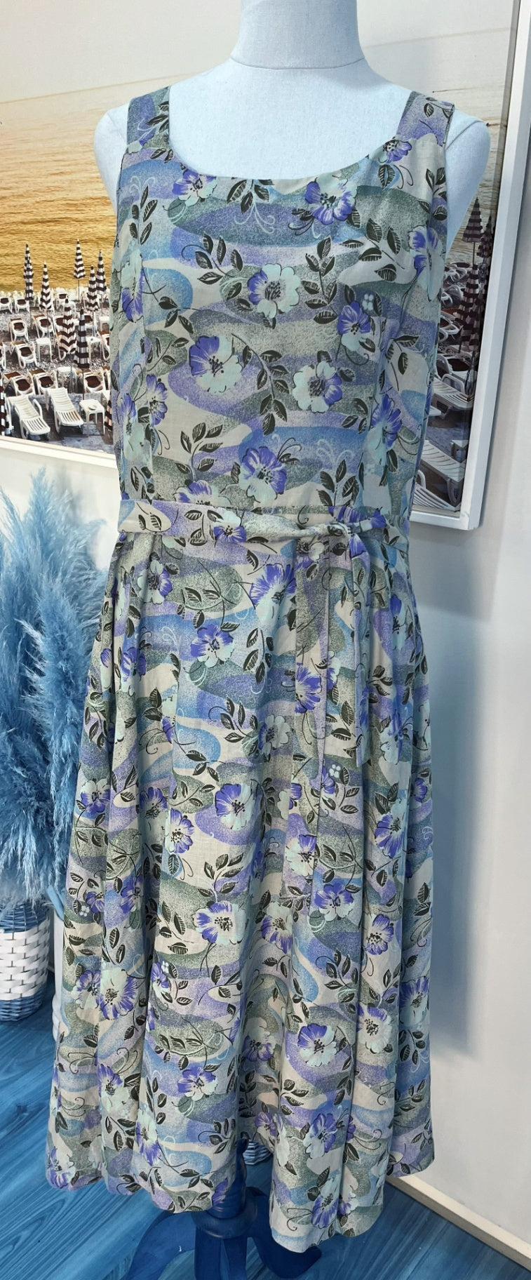 [SALE] Horrockses Fashions Dress – Size 16 – Multicolour Vintage Style Print