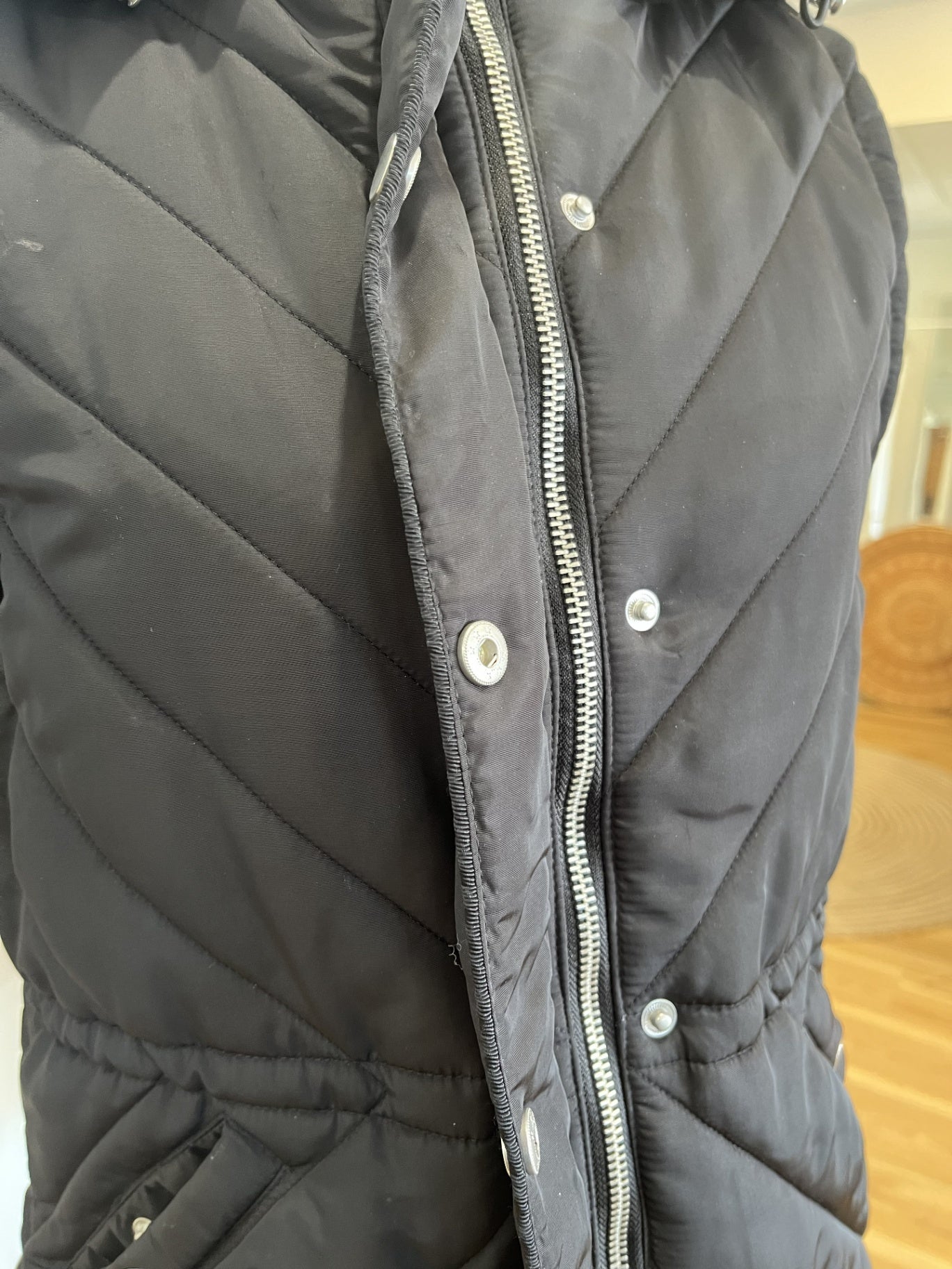 [SALE] Just Jeans Hooded Vest 10 Black