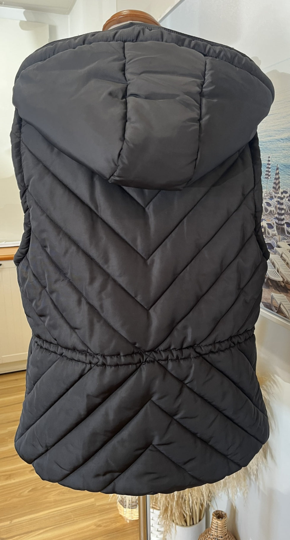 [SALE] Just Jeans Hooded Vest 10 Black