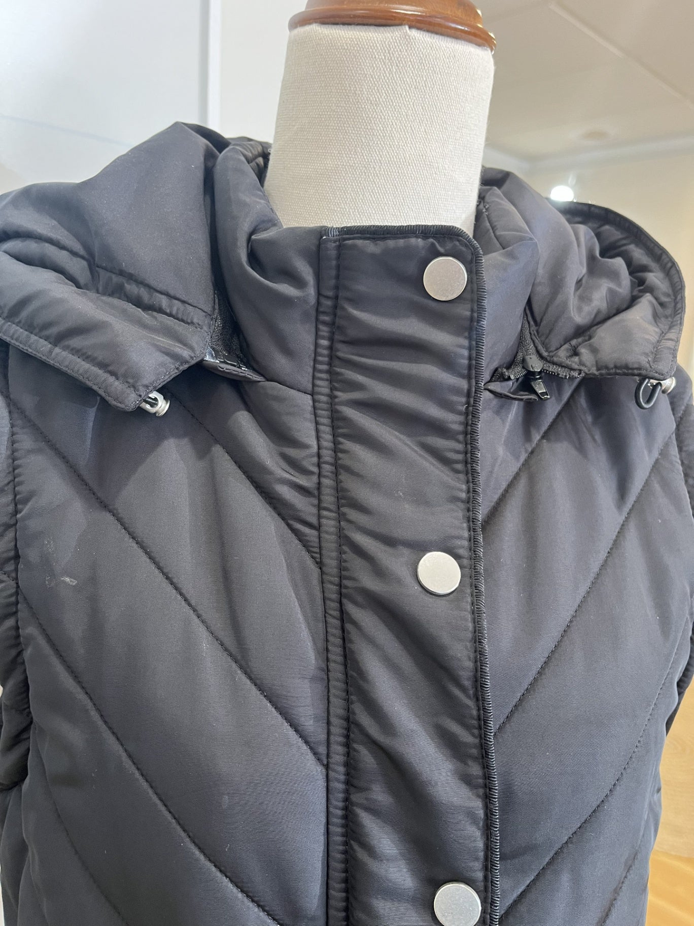 [SALE] Just Jeans Hooded Vest 10 Black